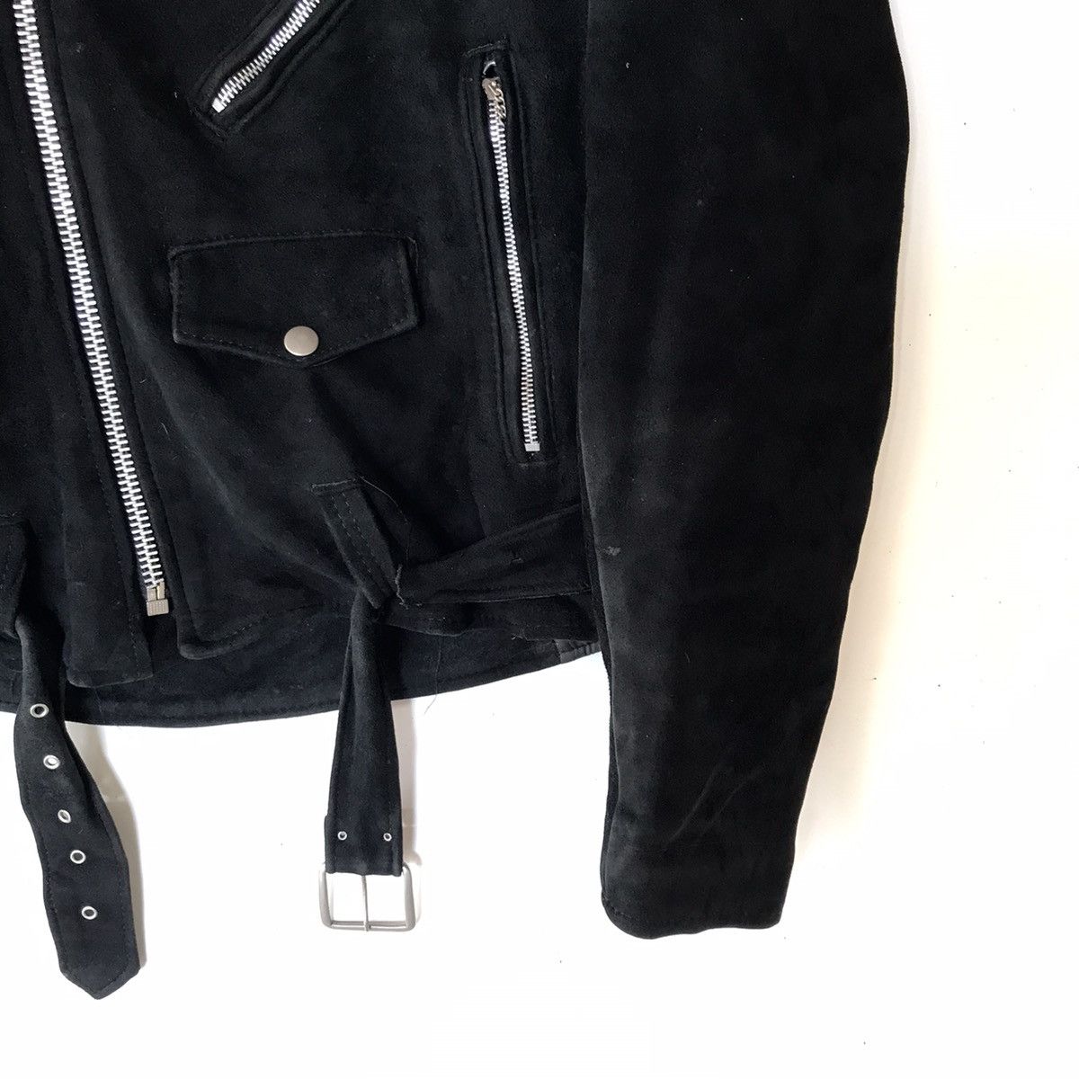 Vintage Vintage Frime Parts Double Collar Leather Jacket Made In Usa Size US M / EU 48-50 / 2 - 7 Thumbnail