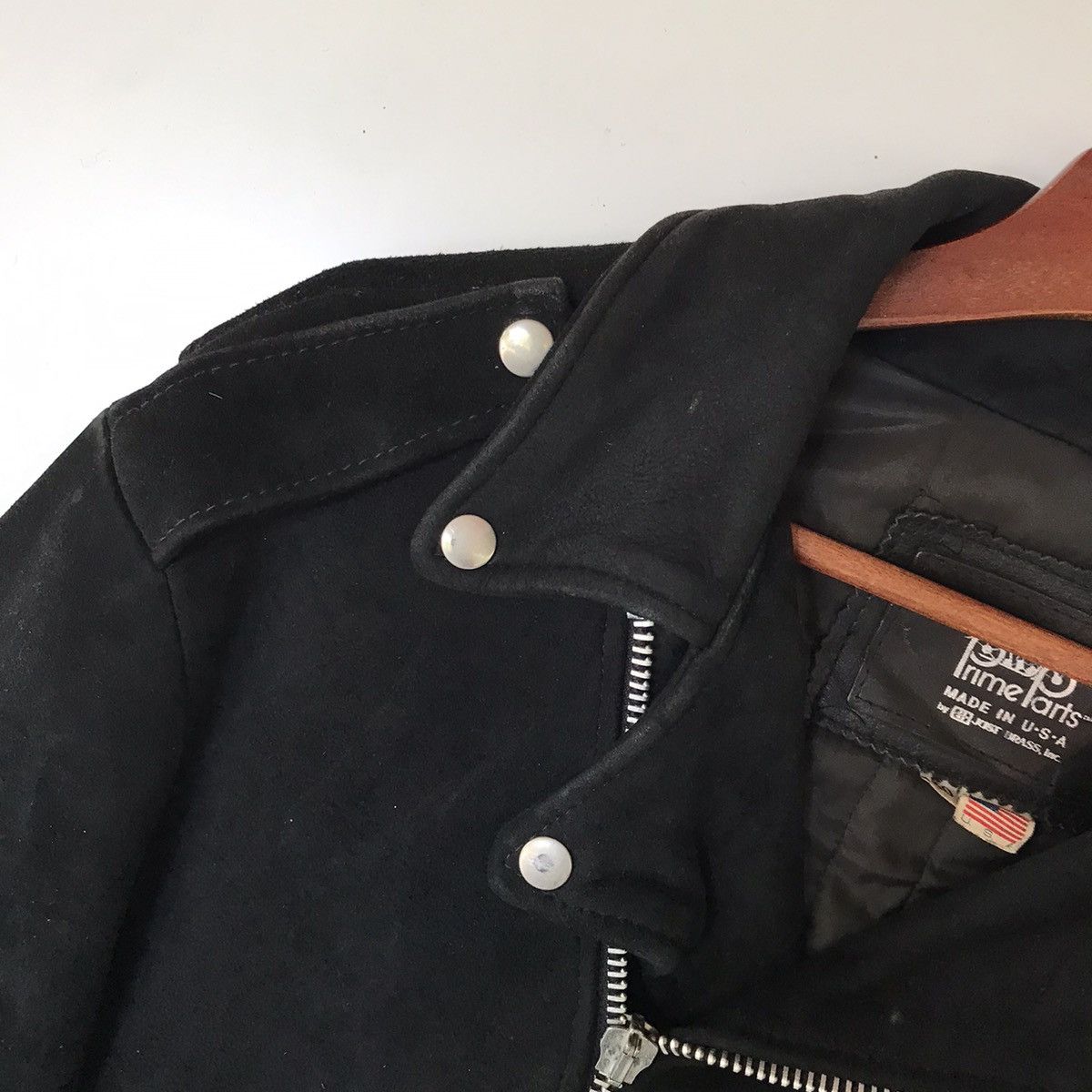Vintage Vintage Frime Parts Double Collar Leather Jacket Made In Usa Size US M / EU 48-50 / 2 - 8 Thumbnail