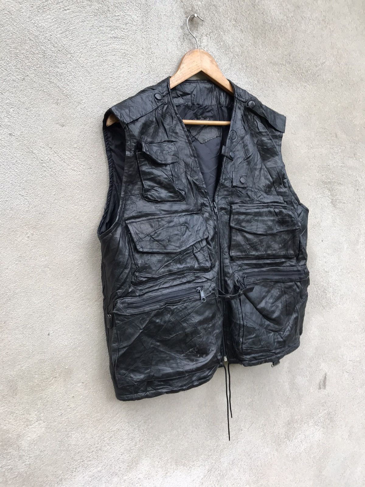 Beauty Beast RARE TACTICAL HALF LEATHER JACKET FOR BIKER HARLEY DAVIDSON Size US L / EU 52-54 / 3 - 4 Thumbnail