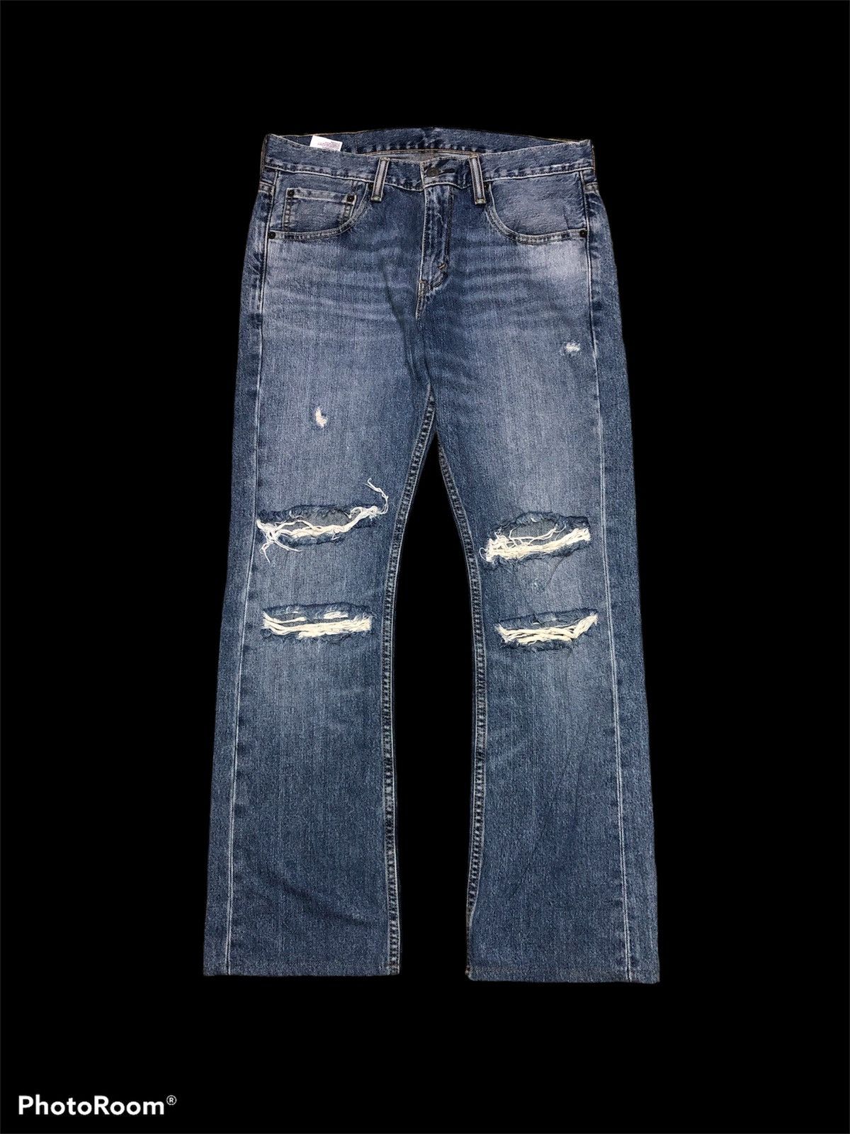 Levi's BOOTCUT LEVIS 527 140 years EDITION DISTRESSED DENIM Size US 33 - 1 Thumbnail