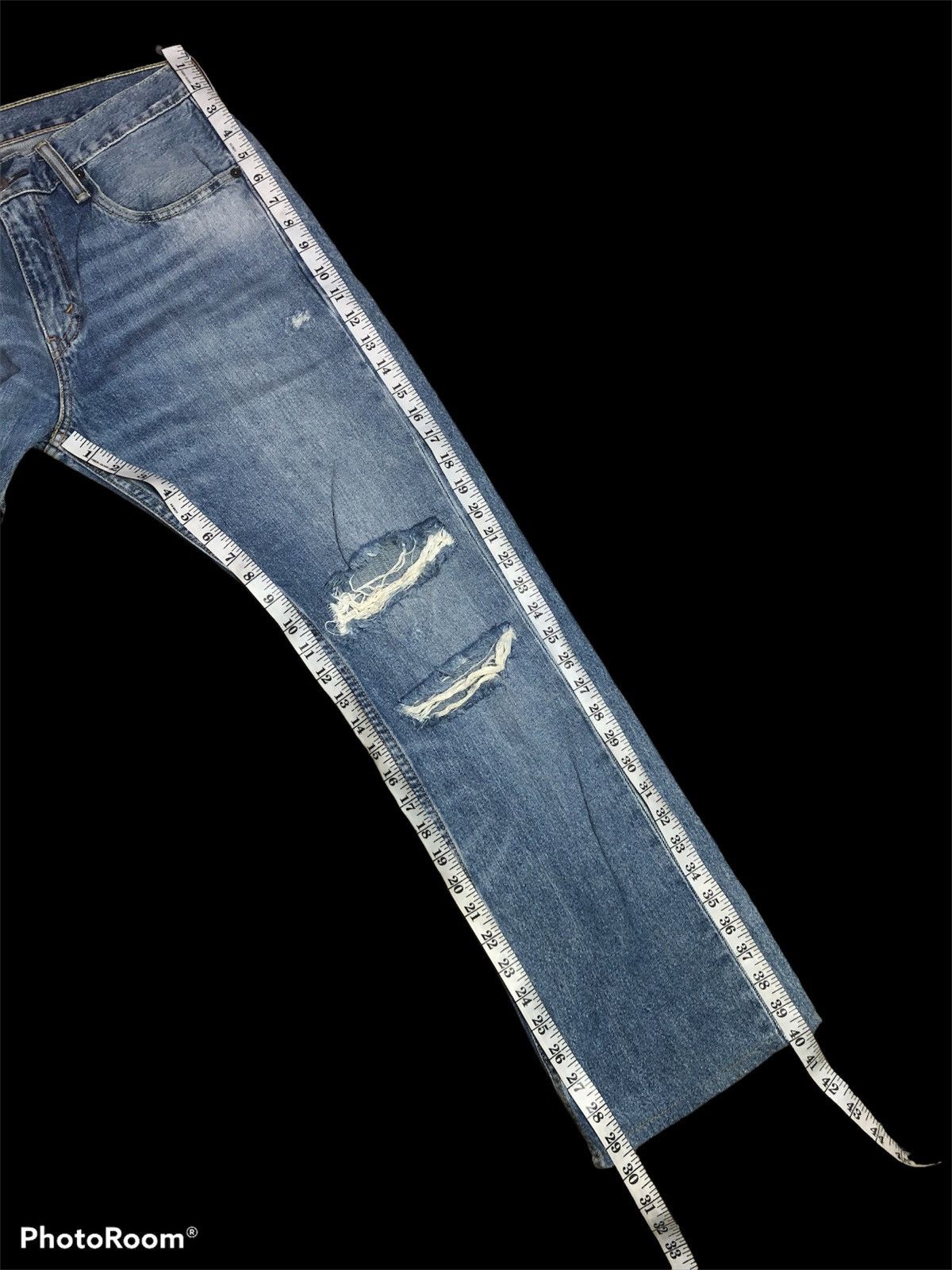 Levi's BOOTCUT LEVIS 527 140 years EDITION DISTRESSED DENIM Size US 33 - 8 Thumbnail