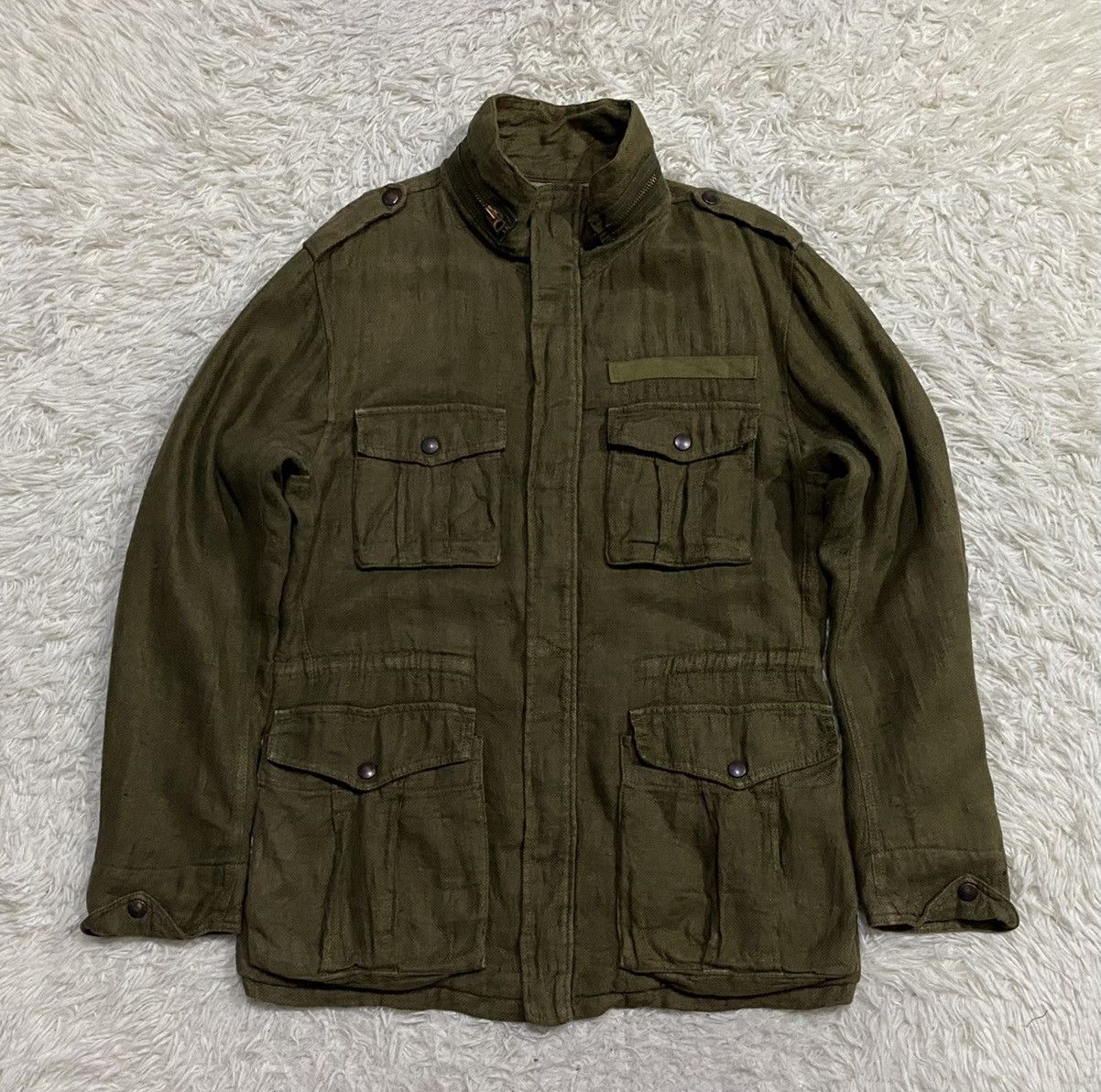 ADAM ET ROPE × Japanese Brand Adam et Rope Depuis 1990 Linen Jacket Size US M / EU 48-50 / 2 - 6 Thumbnail