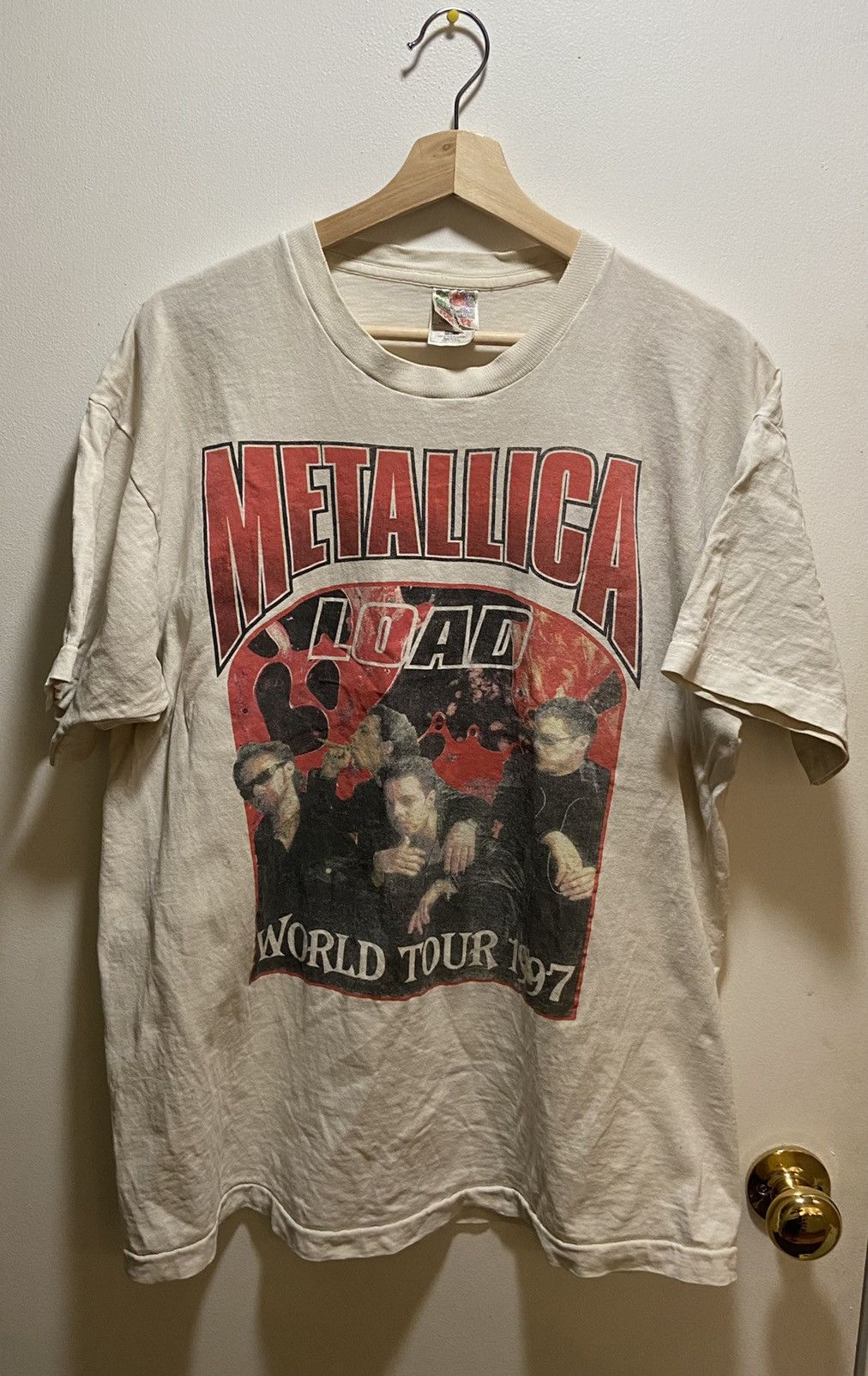 Metallica Band T-Shirt, Men's Size Small cotton black type Vintage Second Hand