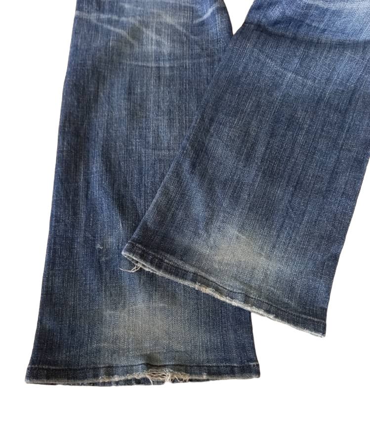 Lee Vintage Lee Raiders Distressed Flared Size US 33 - 9 Thumbnail