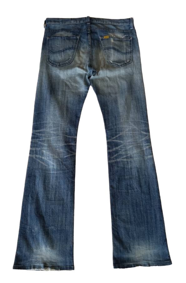 Lee Vintage Lee Raiders Distressed Flared Size US 33 - 2 Thumbnail