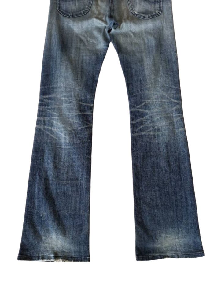 Lee Vintage Lee Raiders Distressed Flared Size US 33 - 6 Thumbnail