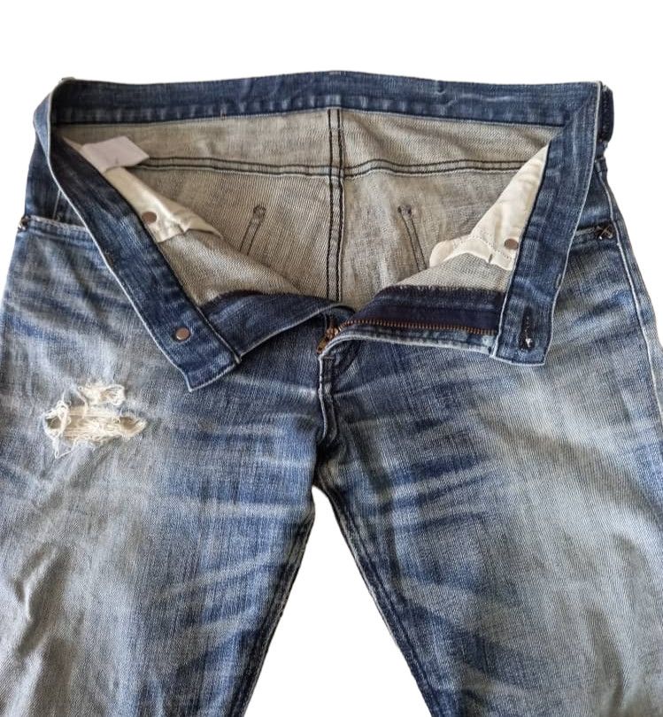 Lee Vintage Lee Raiders Distressed Flared Size US 33 - 10 Thumbnail