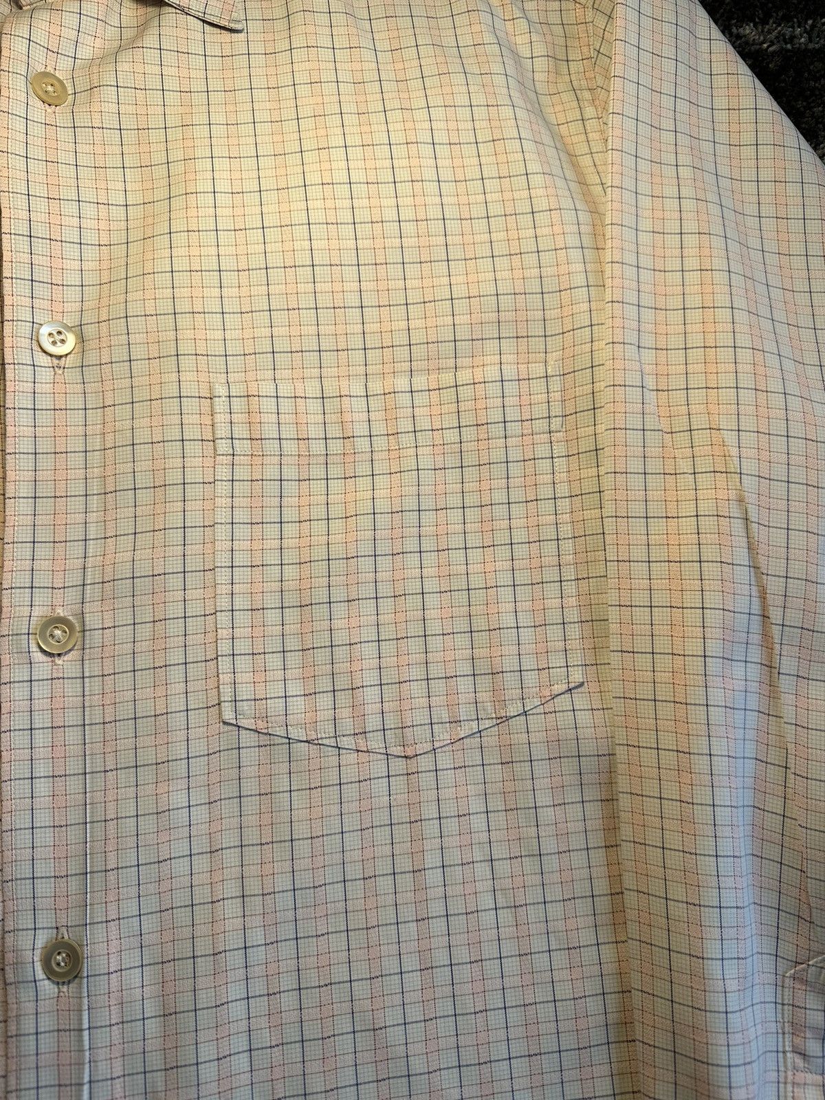 Ermenegildo Zegna Vintage Ermenegildo Zegna Checkered knitted shirt pink/blue Size US M / EU 48-50 / 2 - 5 Thumbnail