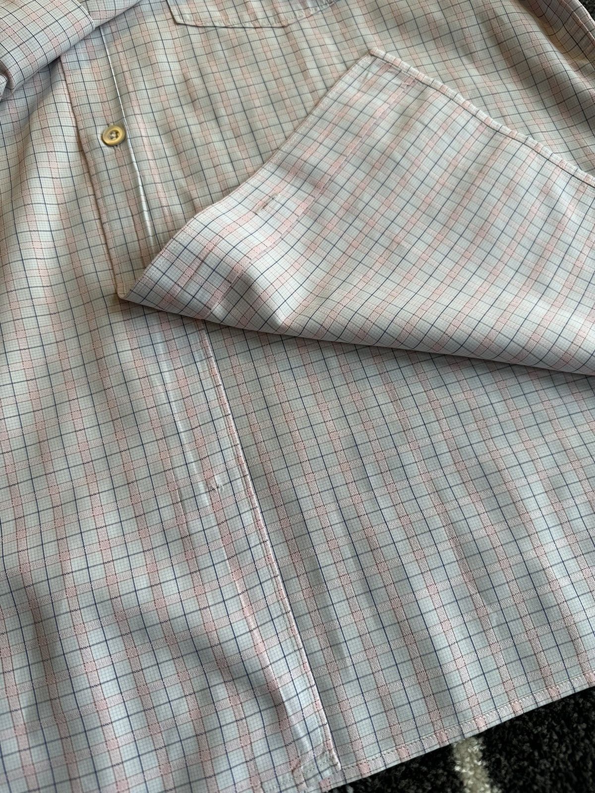 Ermenegildo Zegna Vintage Ermenegildo Zegna Checkered knitted shirt pink/blue Size US M / EU 48-50 / 2 - 8 Thumbnail