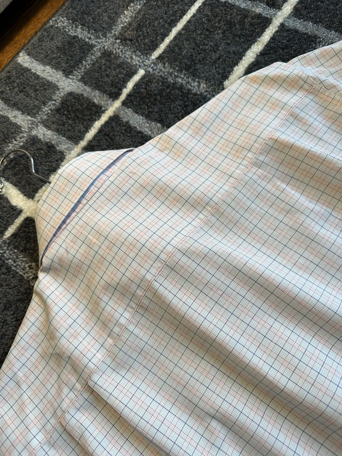 Ermenegildo Zegna Vintage Ermenegildo Zegna Checkered knitted shirt pink/blue Size US M / EU 48-50 / 2 - 9 Thumbnail