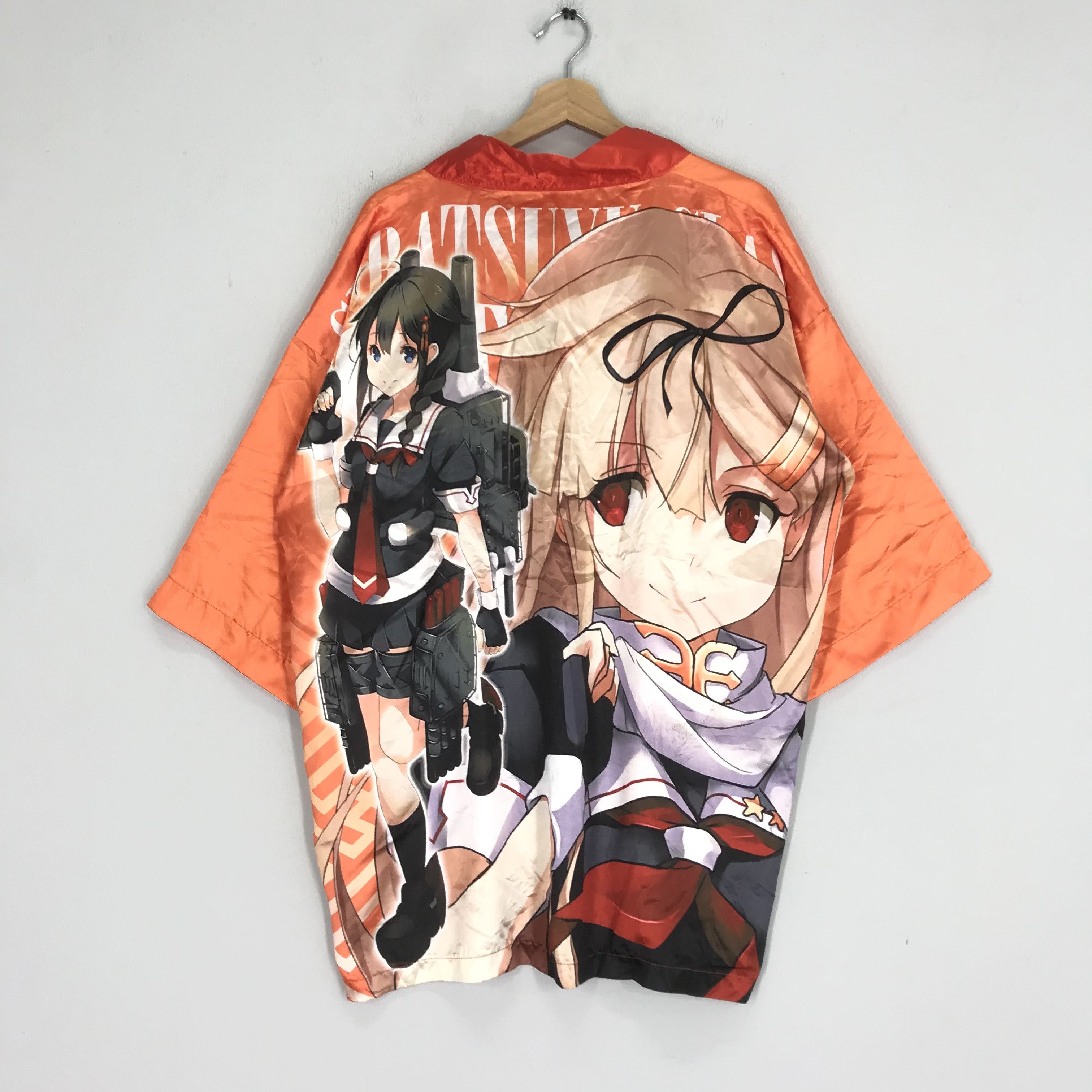 Anime Vintage 90's Japanese Anime Haori Short Kimono Japan Size US L / EU 52-54 / 3 - 1 Thumbnail