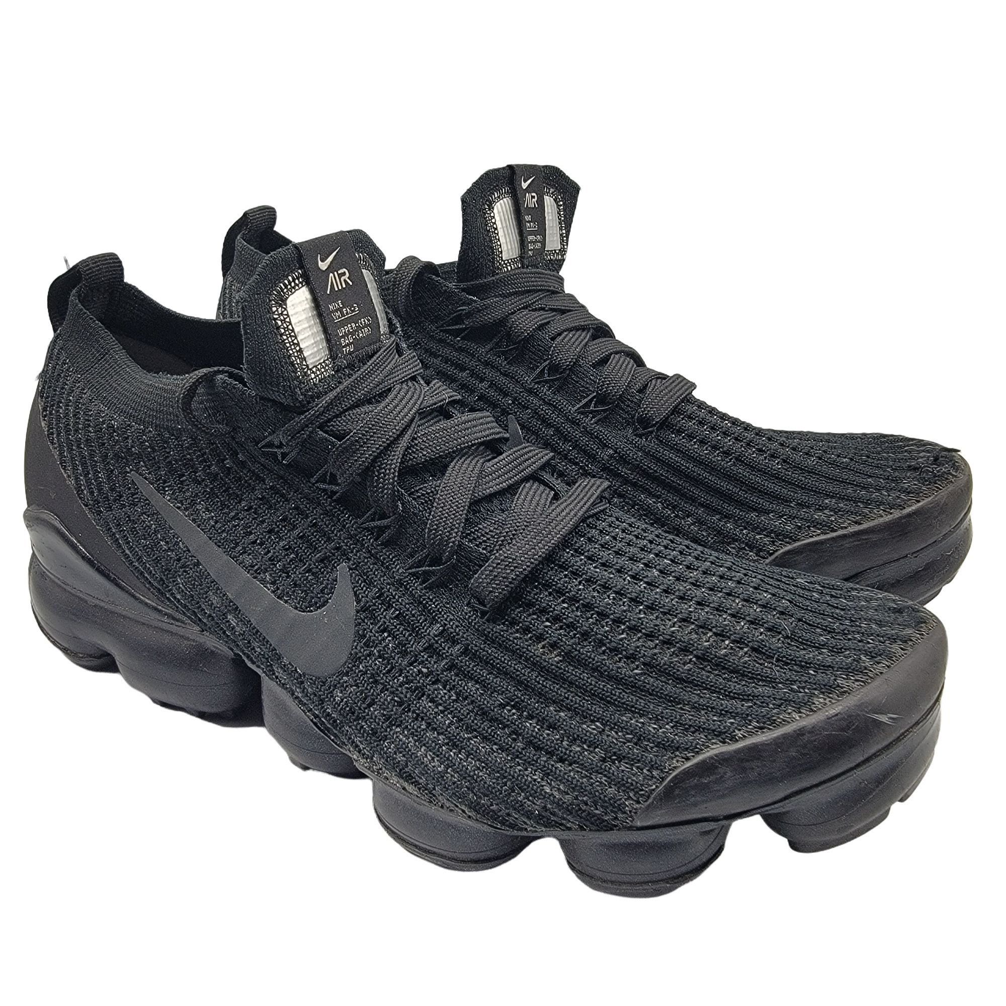 Nike Air VaporMax Flyknit Womens Triple Black Anthracite