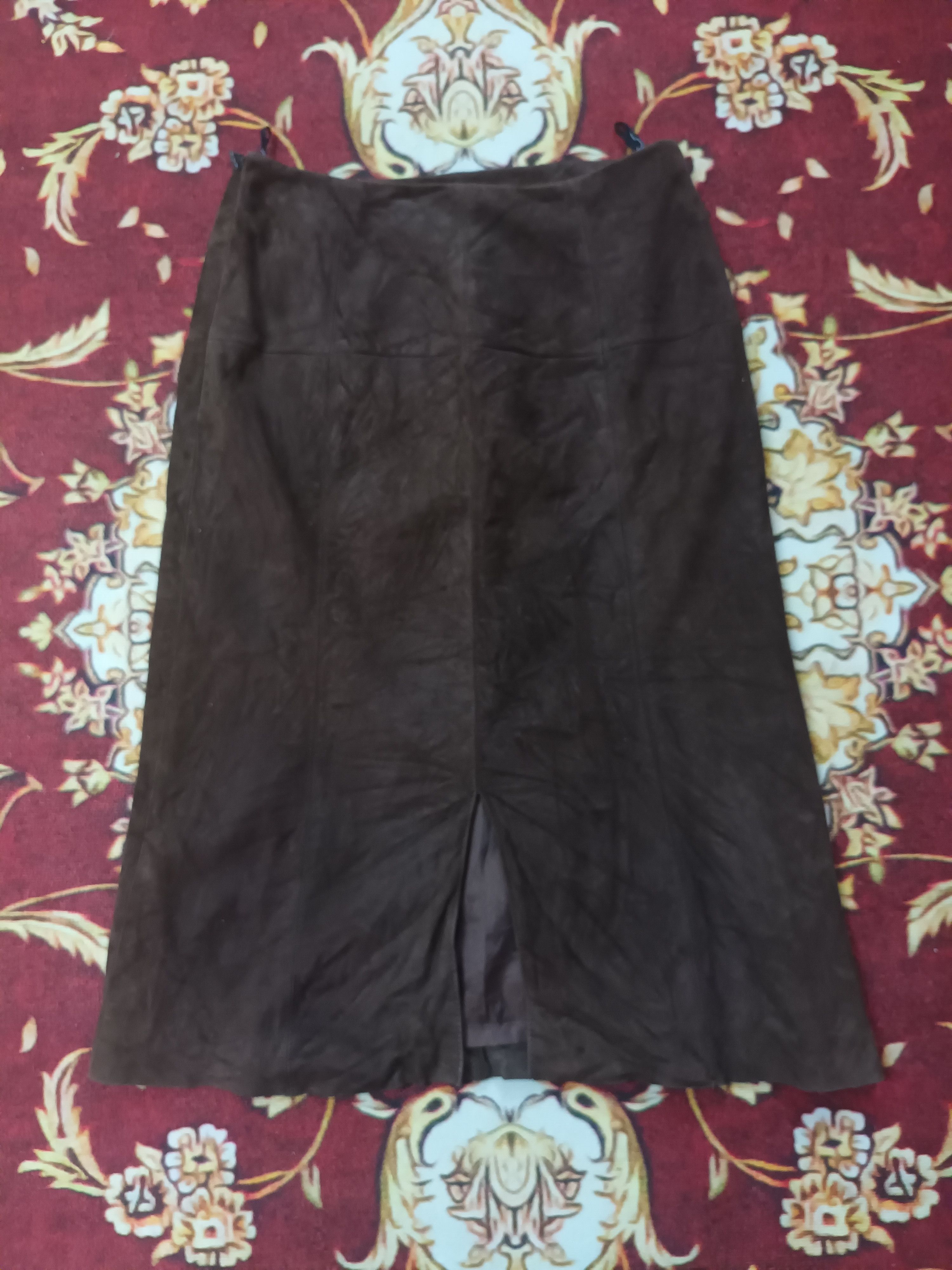 Designer × Japanese Brand × Yohji Yamamoto 🔥 IÑED Goat Leather by Yohji Yamamoto Skirt🔥 Size 25" / US 0 / IT 36 - 3 Thumbnail