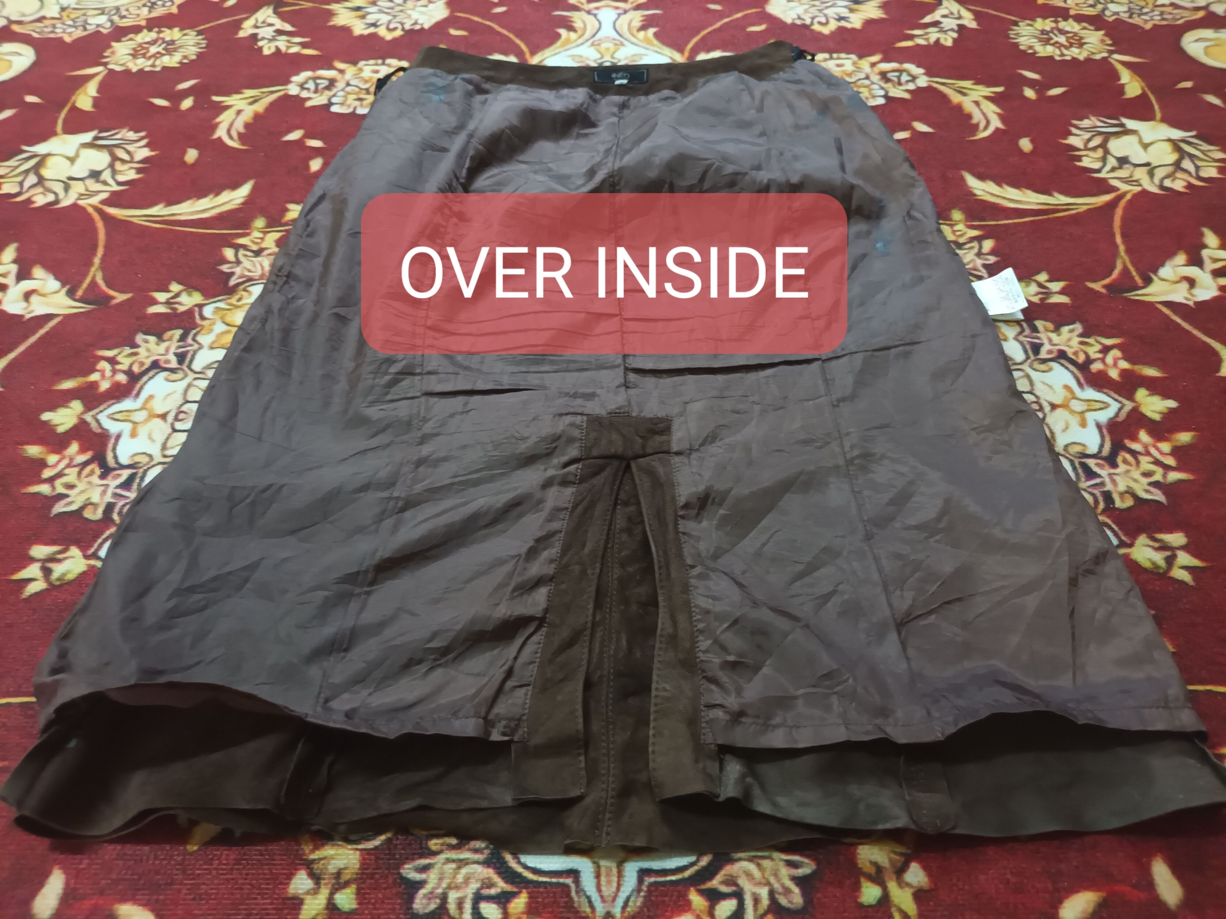 Designer × Japanese Brand × Yohji Yamamoto 🔥 IÑED Goat Leather by Yohji Yamamoto Skirt🔥 Size 25" / US 0 / IT 36 - 10 Thumbnail