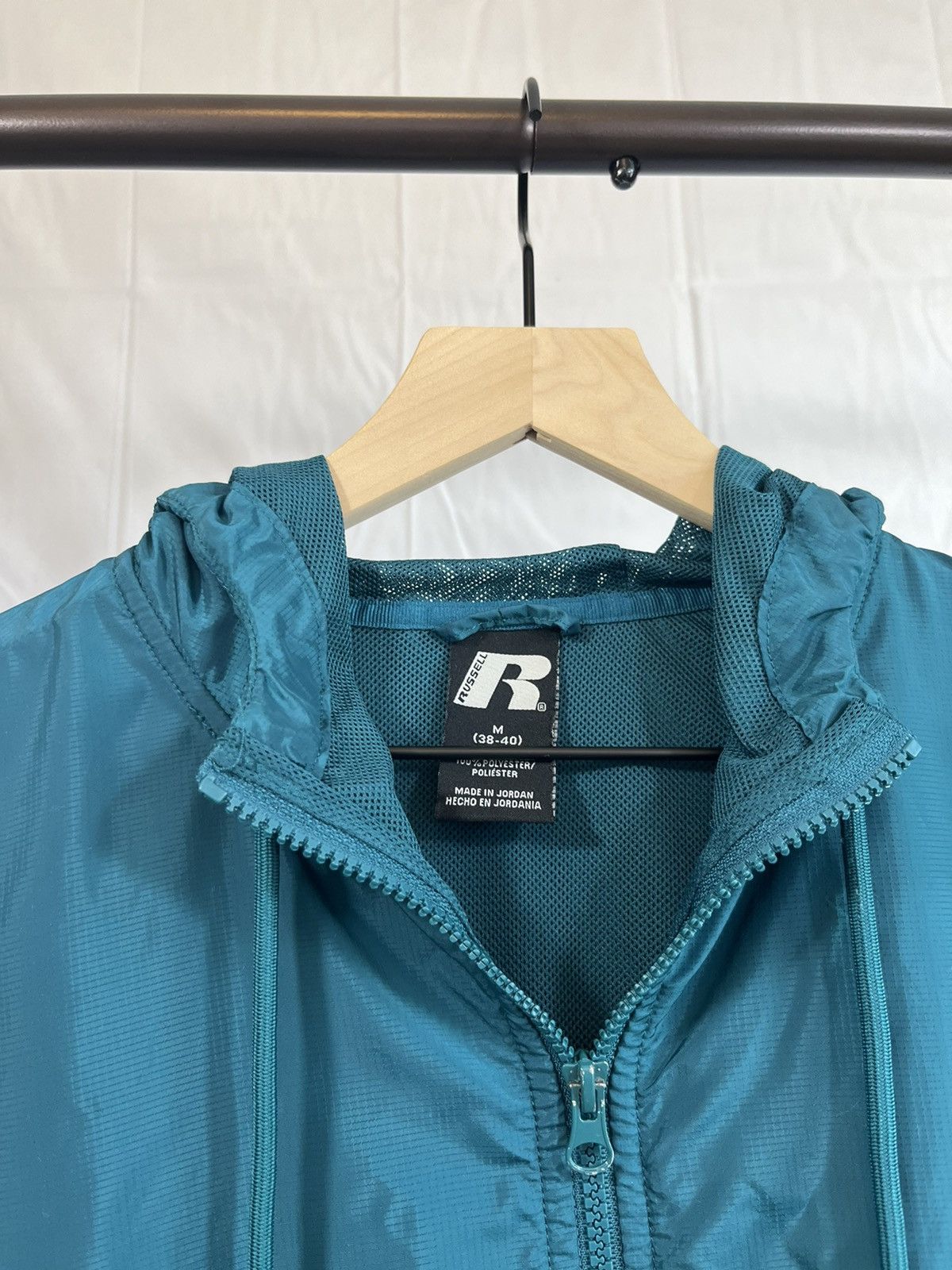 Russell Athletic Russell Athletic Teal Windbreaker Hooded Jacket Size US M / EU 48-50 / 2 - 5 Thumbnail