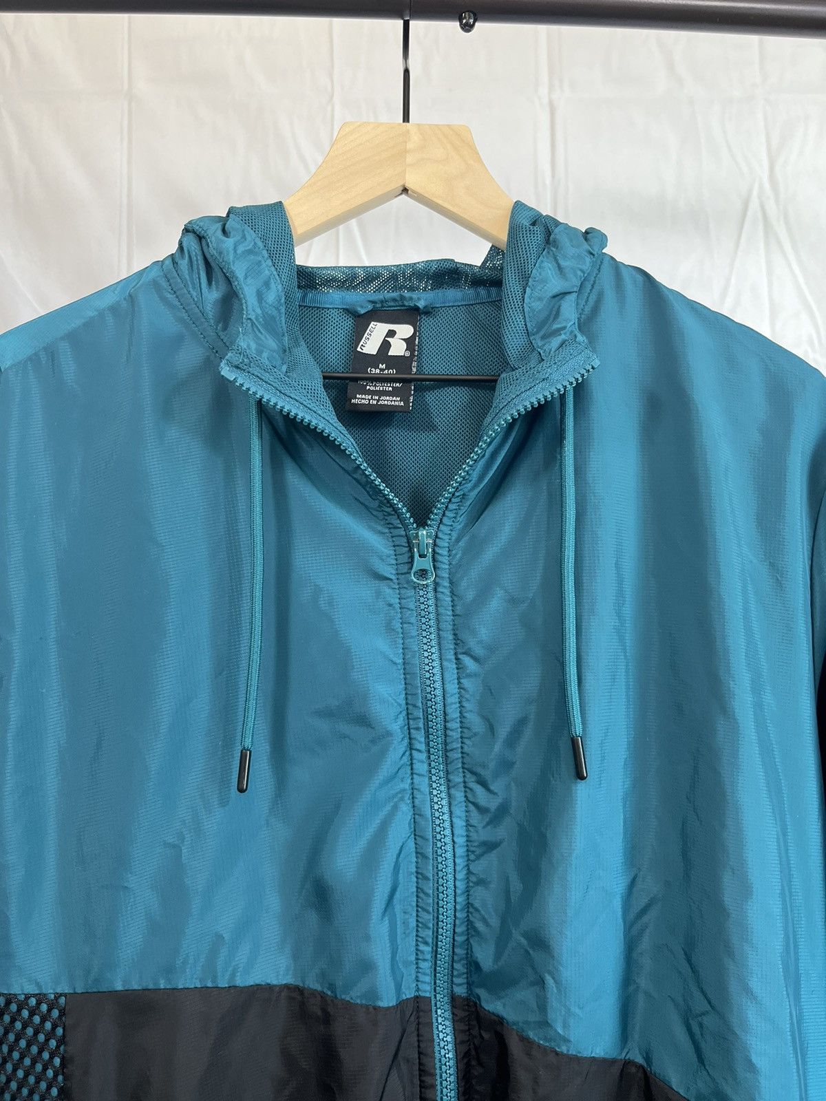 Russell Athletic Russell Athletic Teal Windbreaker Hooded Jacket Size US M / EU 48-50 / 2 - 3 Thumbnail