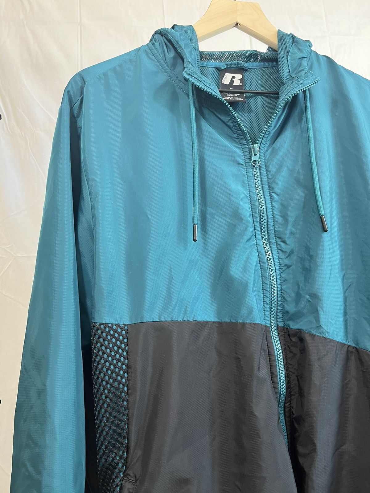 Russell Athletic Russell Athletic Teal Windbreaker Hooded Jacket Size US M / EU 48-50 / 2 - 1 Thumbnail