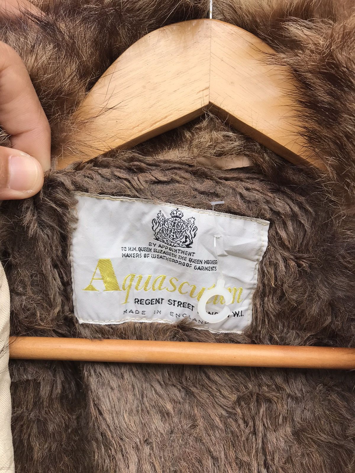 Aquascutum × Vintage vintage Aquascutum Fur parka Jacket Size XS / US 0-2 / IT 36-38 - 5 Thumbnail