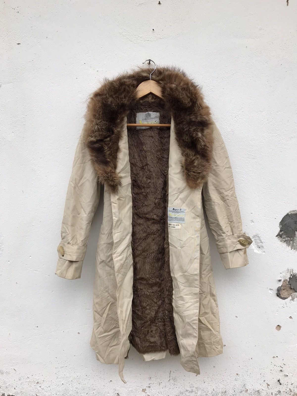 Aquascutum × Vintage vintage Aquascutum Fur parka Jacket Size XS / US 0-2 / IT 36-38 - 1 Thumbnail