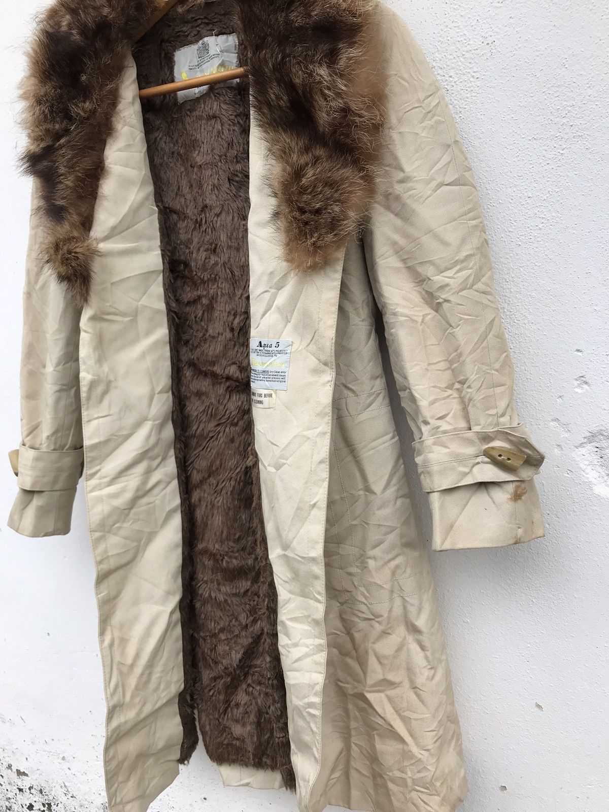 Aquascutum × Vintage vintage Aquascutum Fur parka Jacket Size XS / US 0-2 / IT 36-38 - 3 Thumbnail