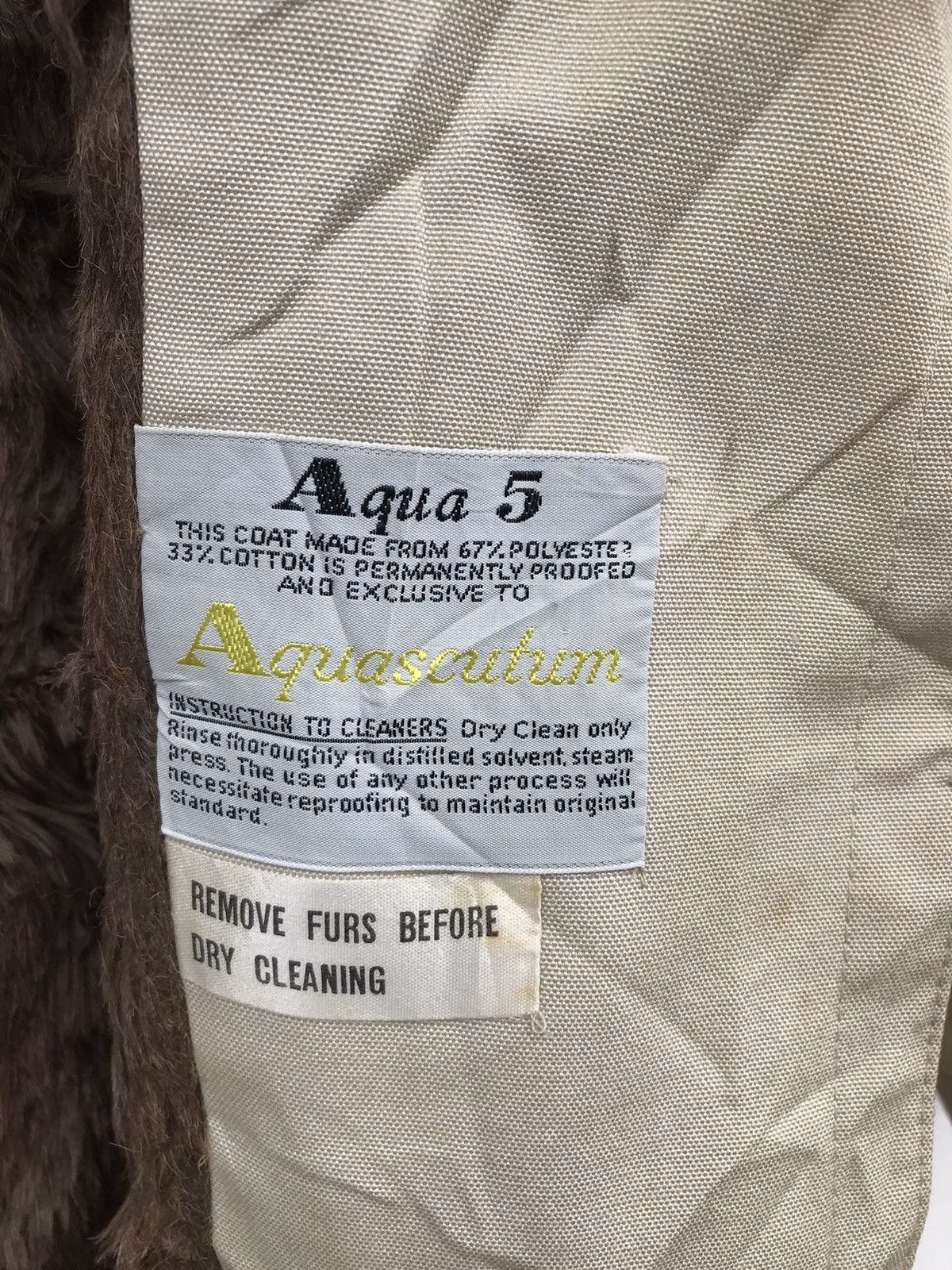 Aquascutum × Vintage vintage Aquascutum Fur parka Jacket Size XS / US 0-2 / IT 36-38 - 4 Thumbnail
