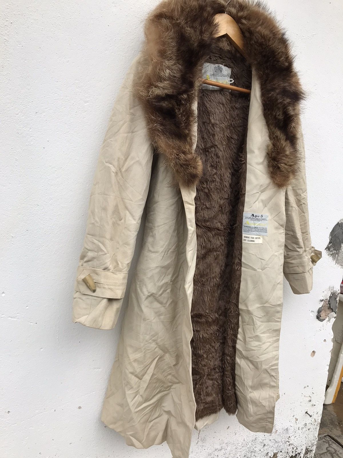 Aquascutum × Vintage vintage Aquascutum Fur parka Jacket Size XS / US 0-2 / IT 36-38 - 2 Thumbnail