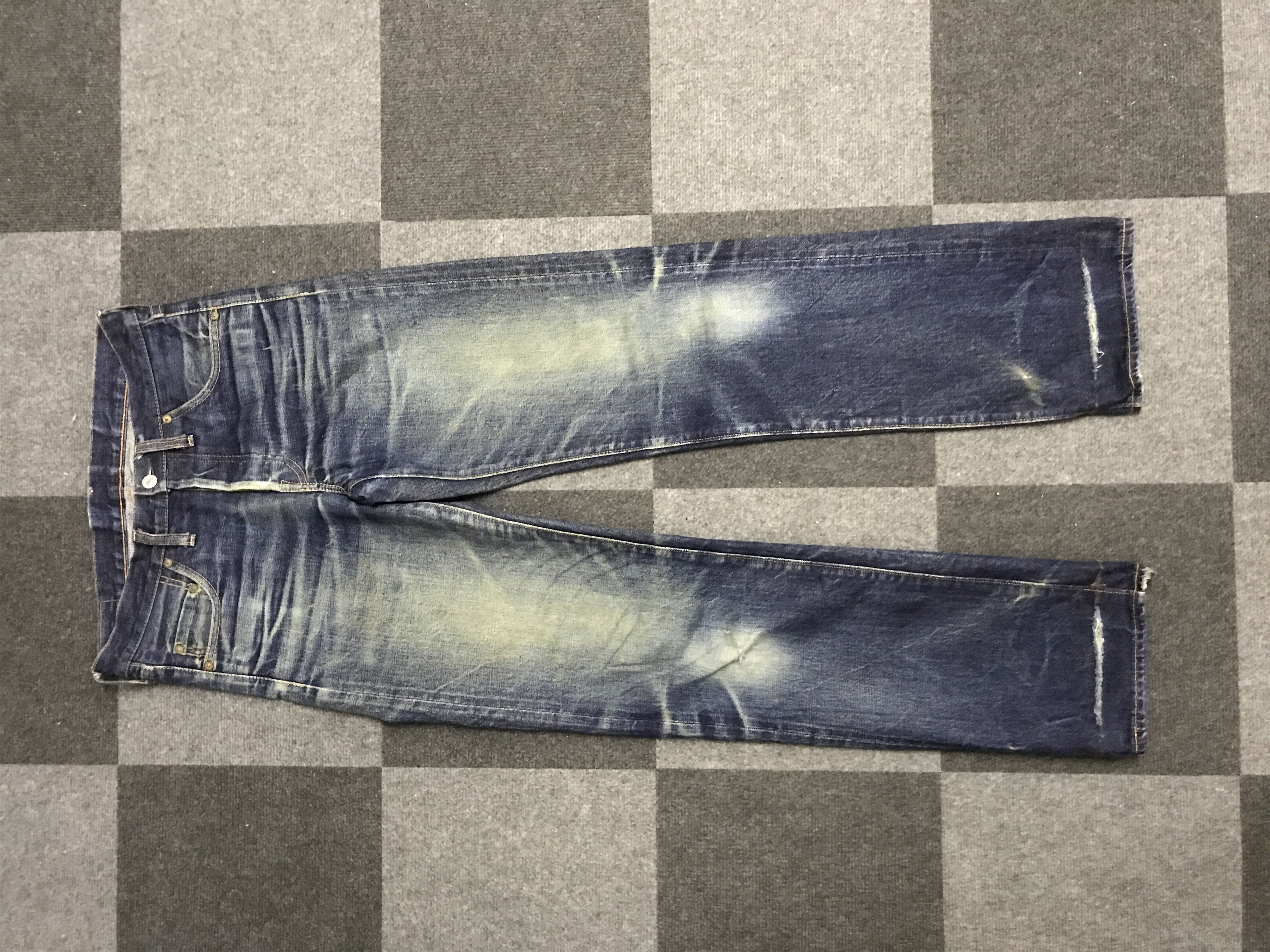 image of D138 Denime Japan Sturdy Selvedge Distressed Jeans, Men's (Size 31)