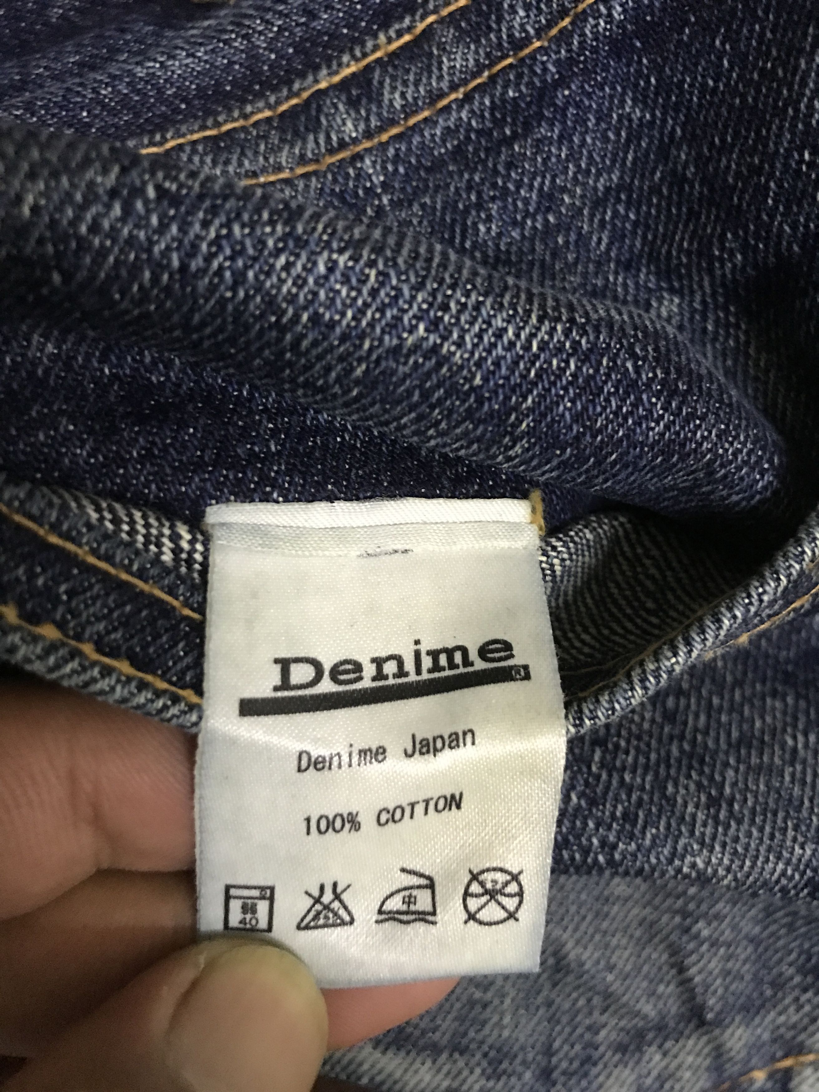 Denime D138 DENIME Japan Sturdy Selvedge Distressed Jeans Size US 31 - 18 Thumbnail