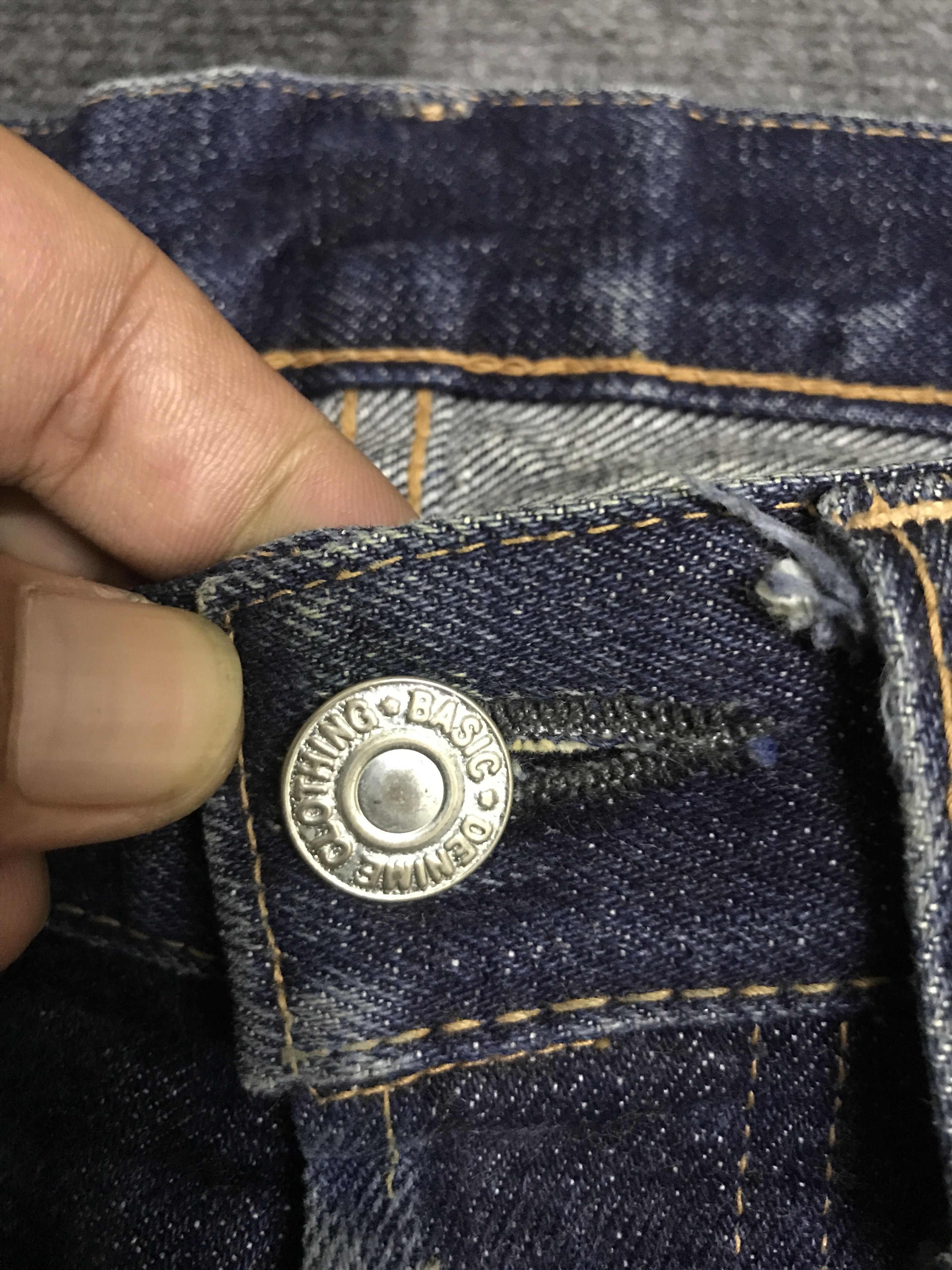Denime D138 DENIME Japan Sturdy Selvedge Distressed Jeans Size US 31 - 10 Thumbnail