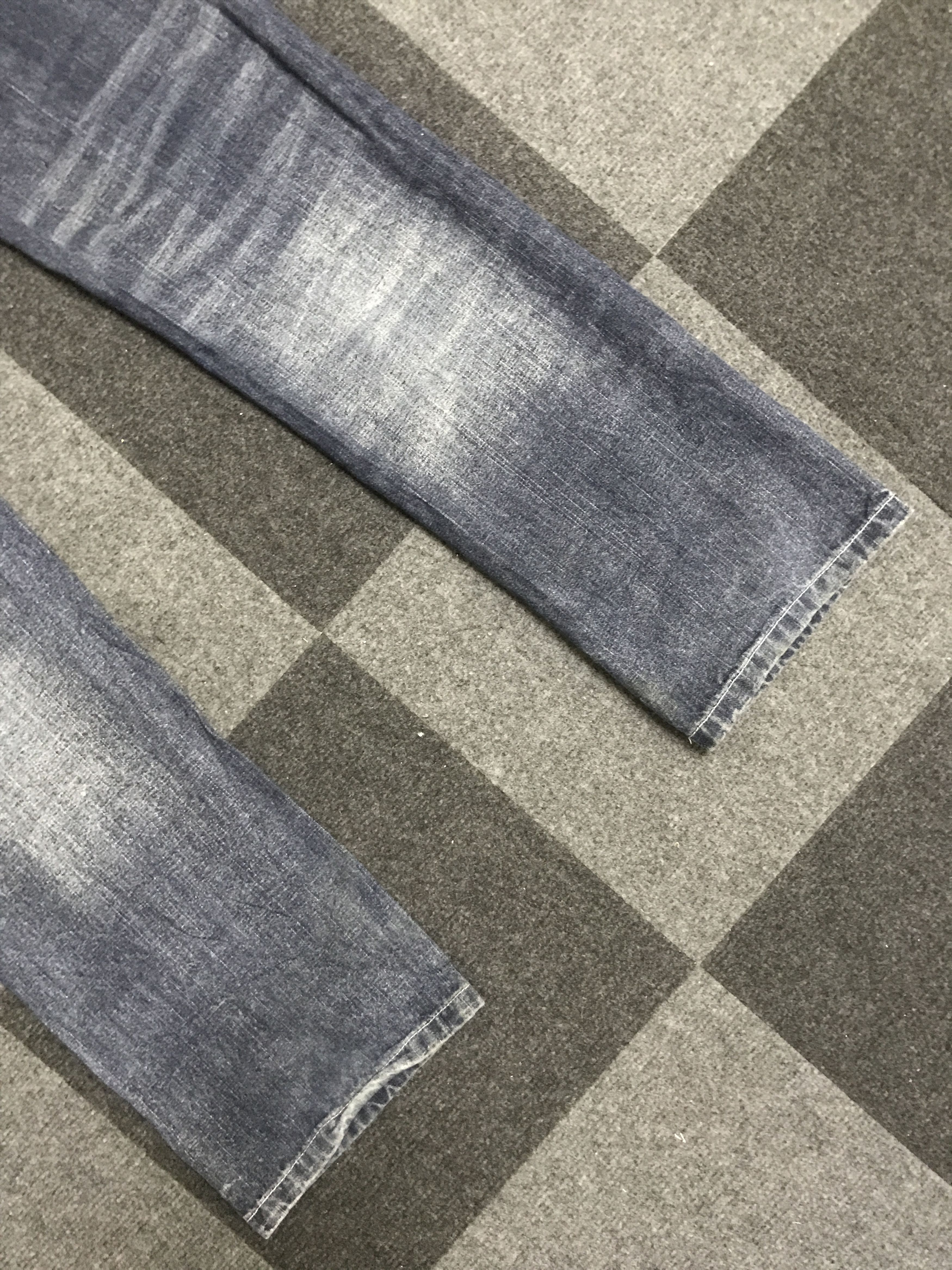 Japanese Brand D140 Forest Attraction Slashes Fades Light Jeans Size US 31 - 12 Thumbnail