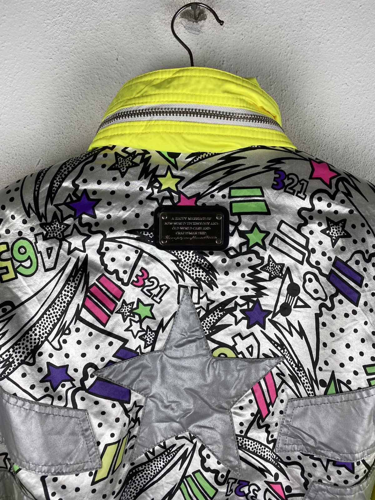 Vintage Vintage Ellesse 90s Yellow Neon Ski Jacket - Rare Design Size US M / EU 48-50 / 2 - 6 Thumbnail