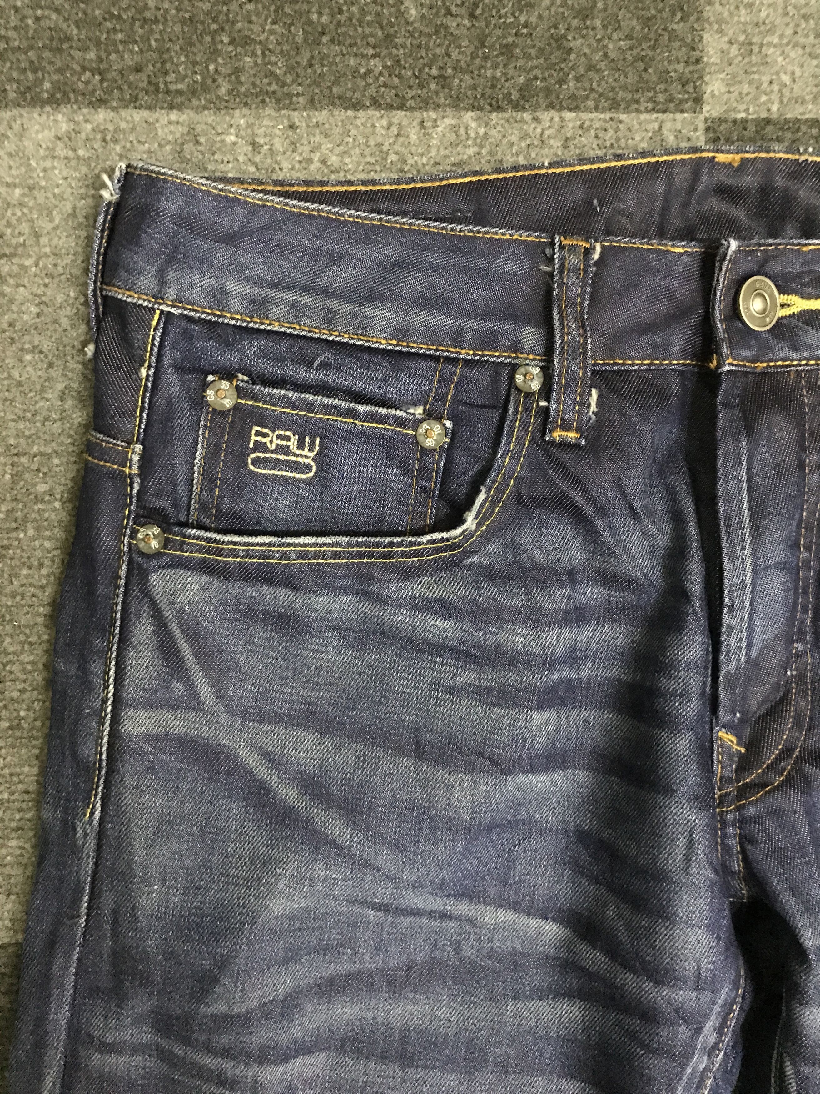 G-Star × Japanese Brand D143 GSTAR Skinny Distressed Jeans Size US 33 - 7 Thumbnail
