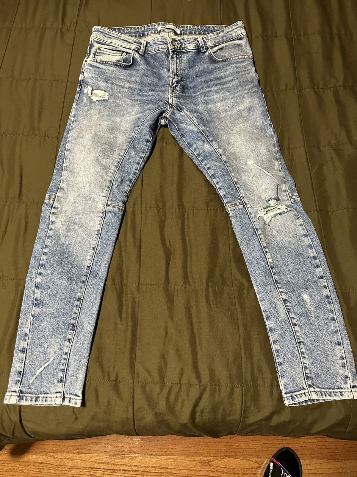 Zara Distressed Panel Jeans Size US 36 / EU 52 - 1 Thumbnail