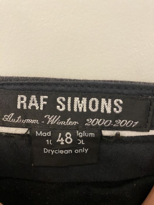 Raf Simons Raf Simons trousers from 01AW 