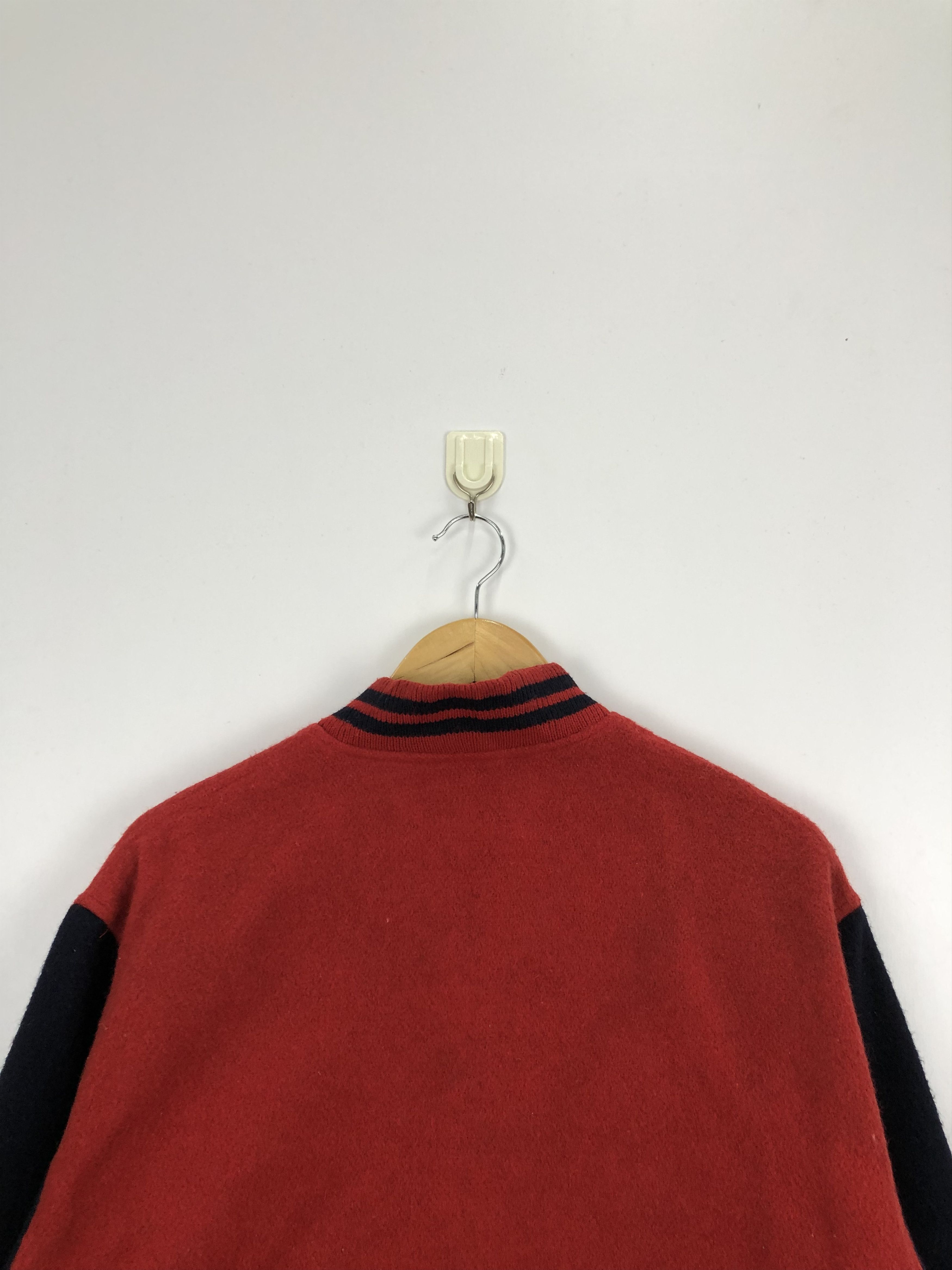 Vintage Vintage Off Road Wool Varsity Jacket Red V0299 Size US L / EU 52-54 / 3 - 4 Thumbnail