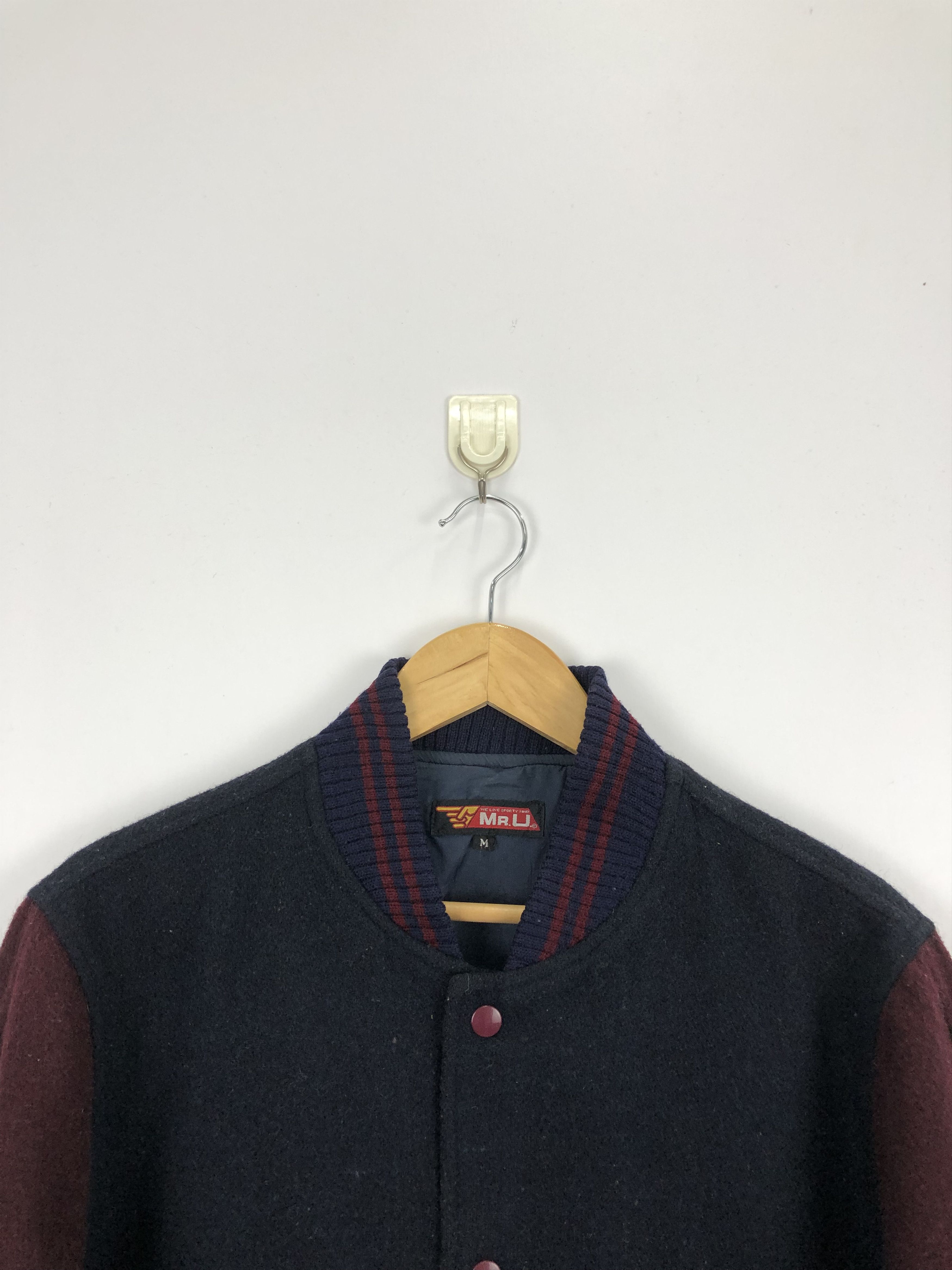 Japanese Brand Vintage Japanese Brand Wool Varsity Jacket V0298 Size US M / EU 48-50 / 2 - 2 Thumbnail