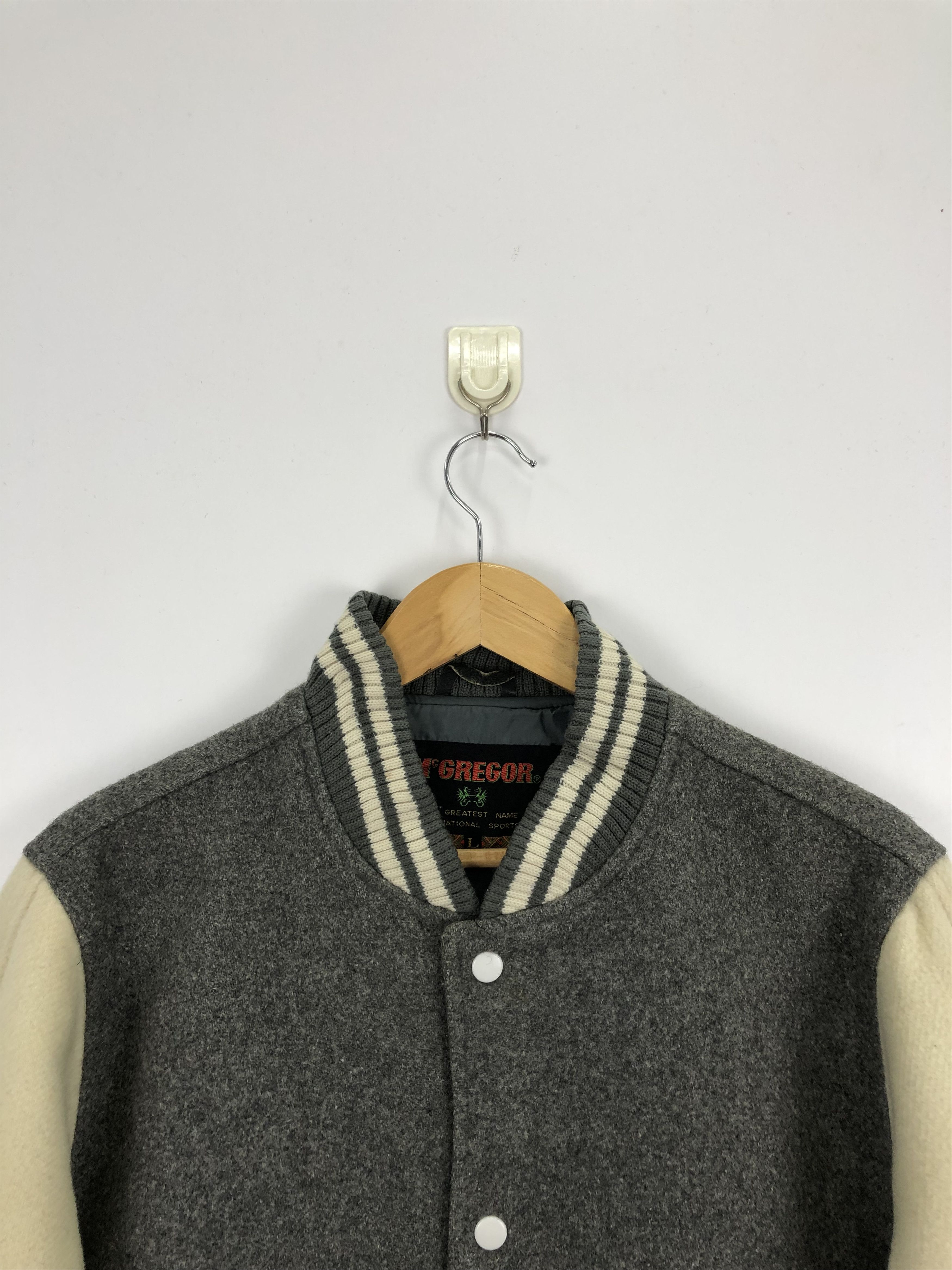 McGregor Vintage 90s Mcgregor Wool Varsity Jacket V0296 Size US L / EU 52-54 / 3 - 2 Thumbnail