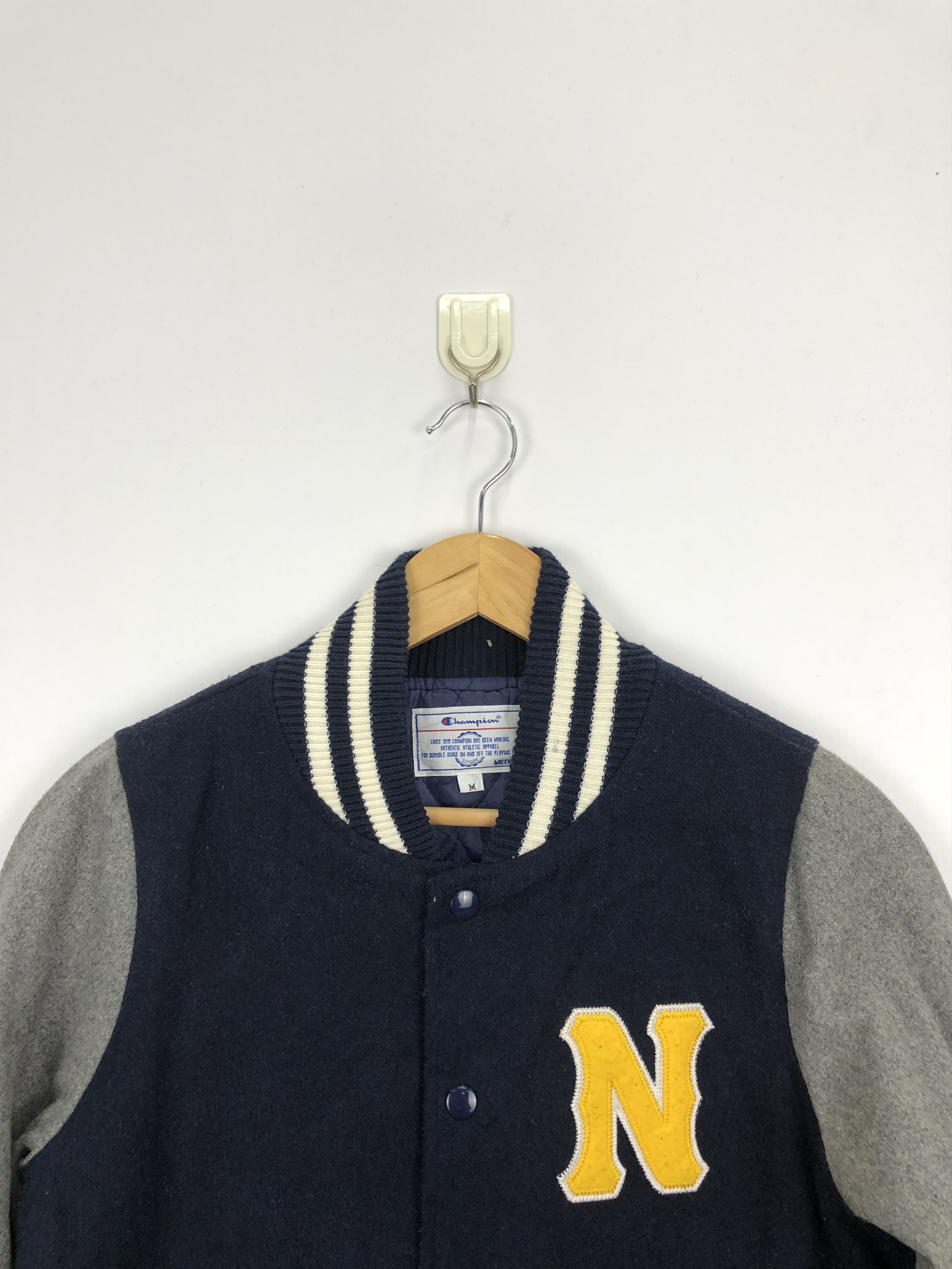 Champion Vintage Champion Wool Varsity Jacket V0317 Size US M / EU 48-50 / 2 - 2 Thumbnail