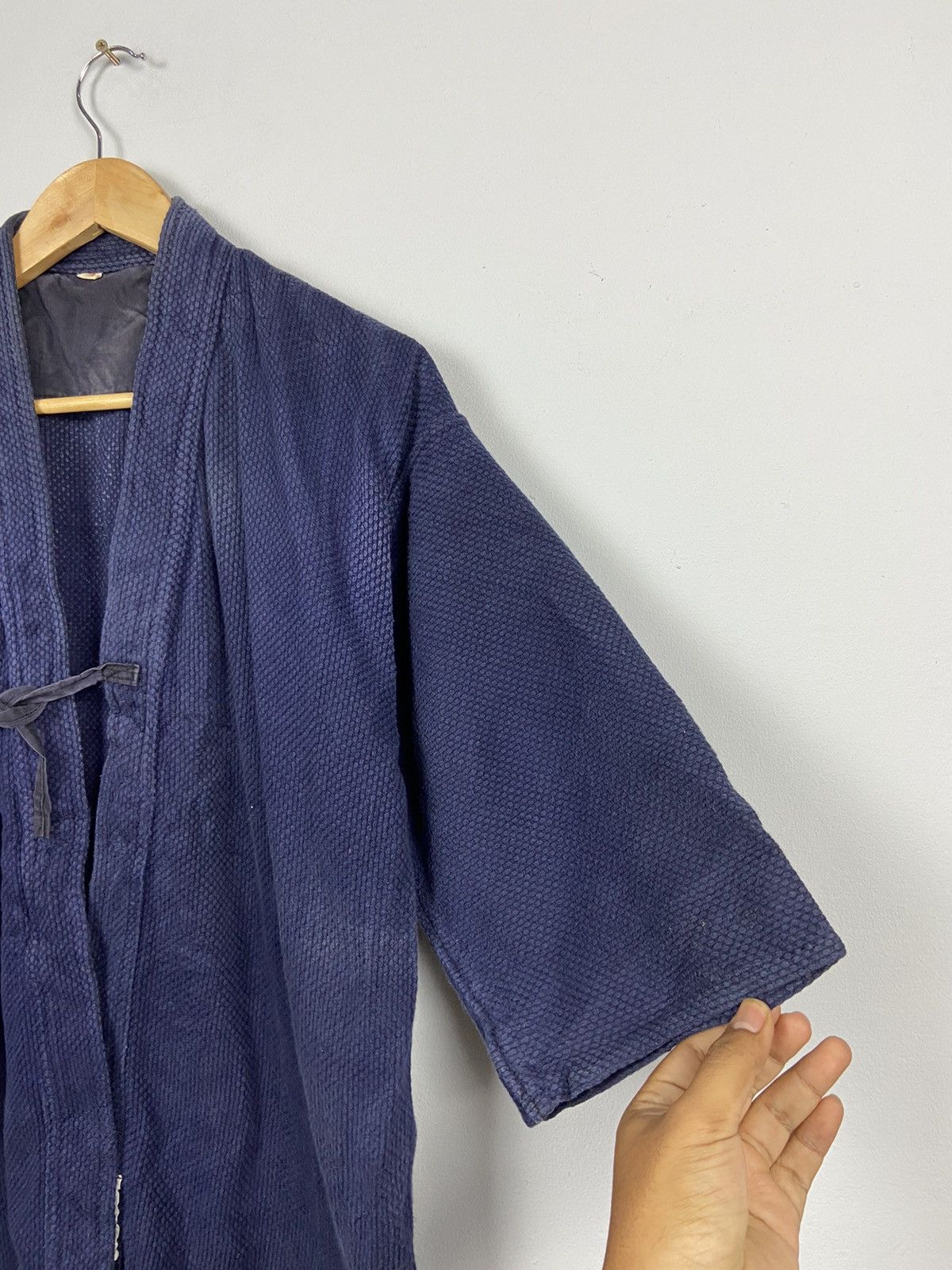 Indigo × Japanese Brand × Komono Indigo Blue Kengo kendo Sassiko Kimono Boro Jacket Size US L / EU 52-54 / 3 - 3 Thumbnail