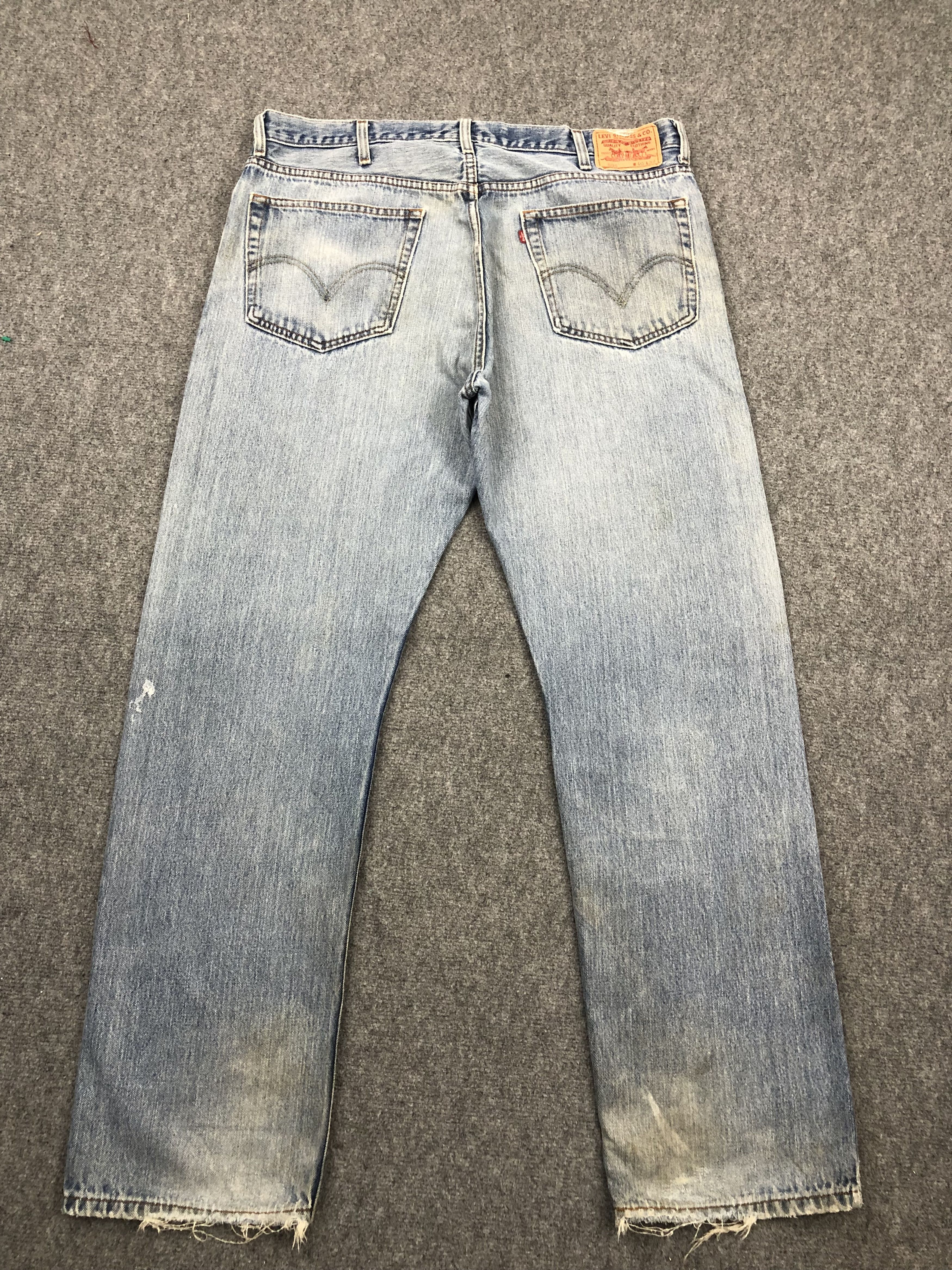 Levi's Vintage Levis 505 Faded Blue Jeans DP1593 Size US 41 - 4 Thumbnail