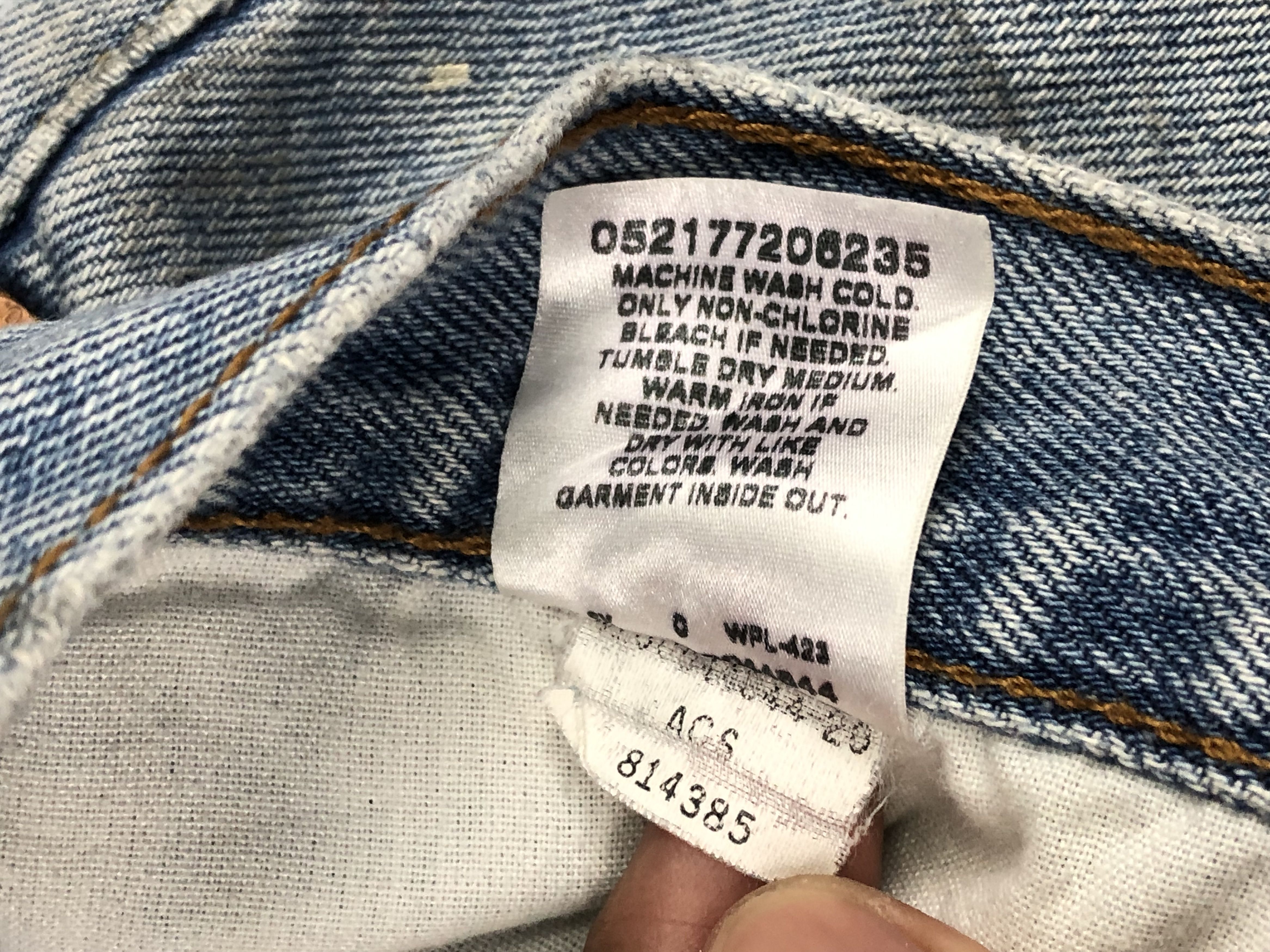 Levi's Vintage Levis 550 Light Wash Jeans DP1591 Size US 38 / EU 54 - 7 Thumbnail