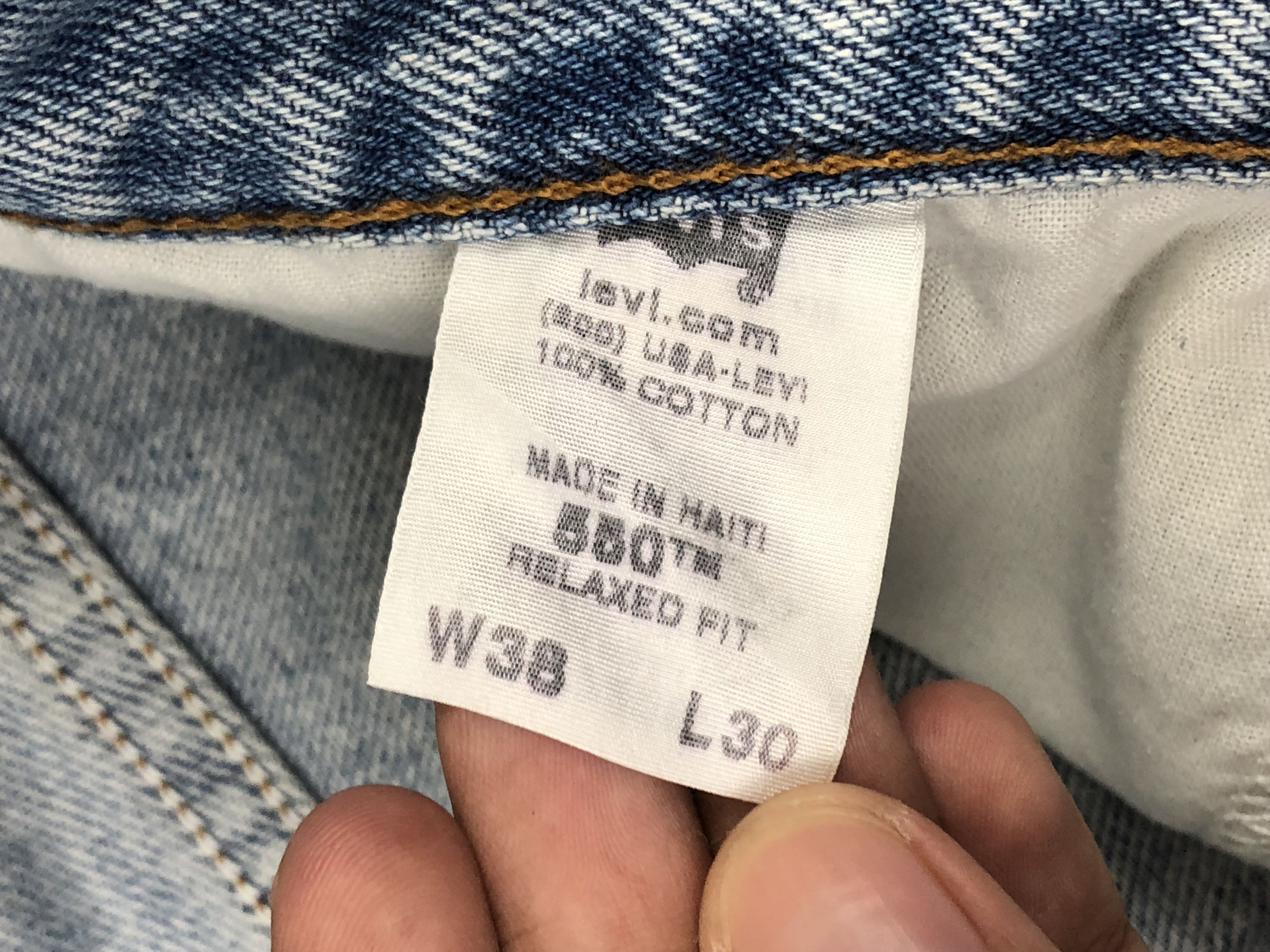Levi's Vintage Levis 550 Light Wash Jeans DP1591 Size US 38 / EU 54 - 6 Thumbnail