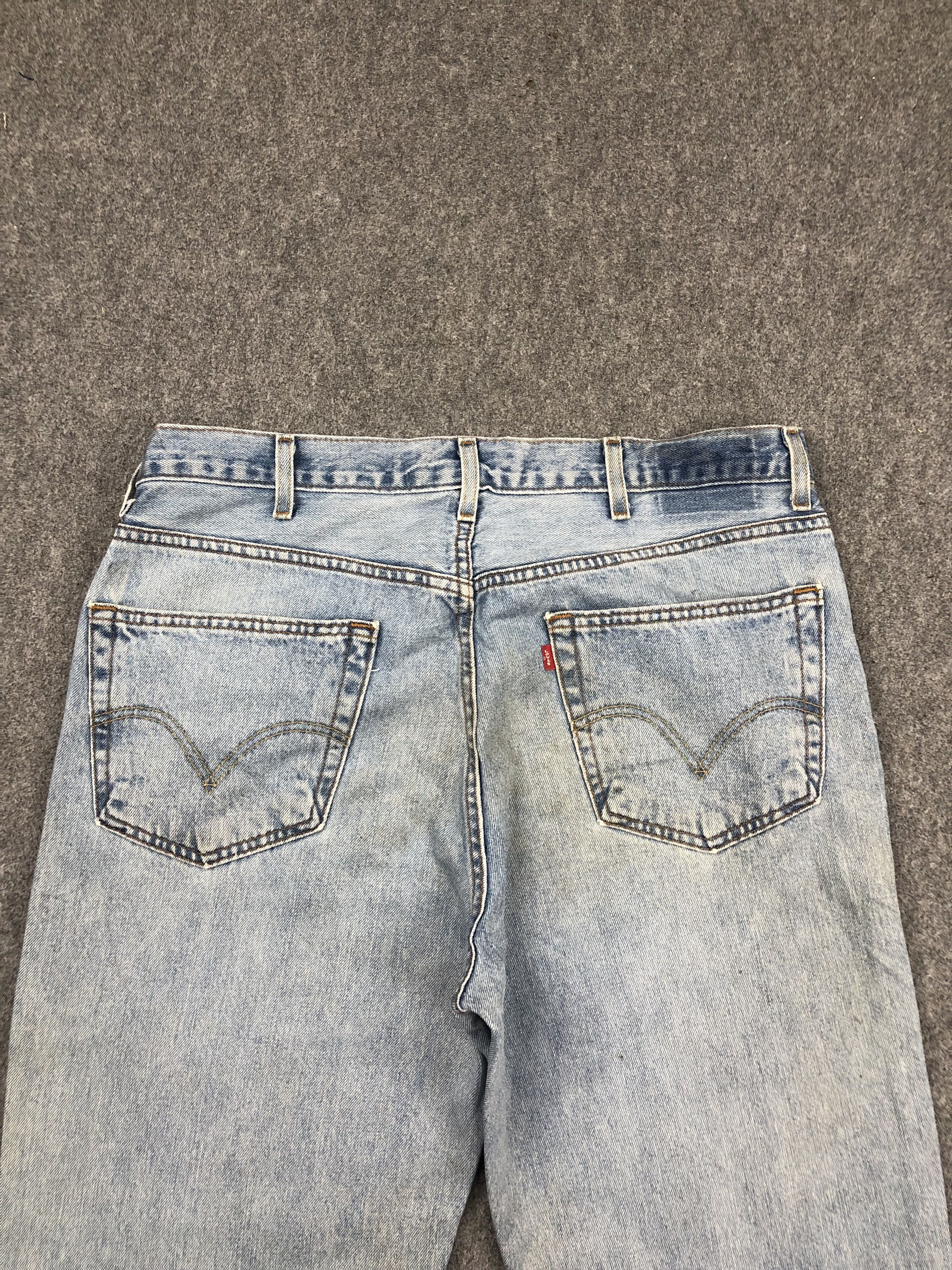 Levi's Vintage Levis 550 Light Wash Jeans DP1591 Size US 38 / EU 54 - 4 Thumbnail