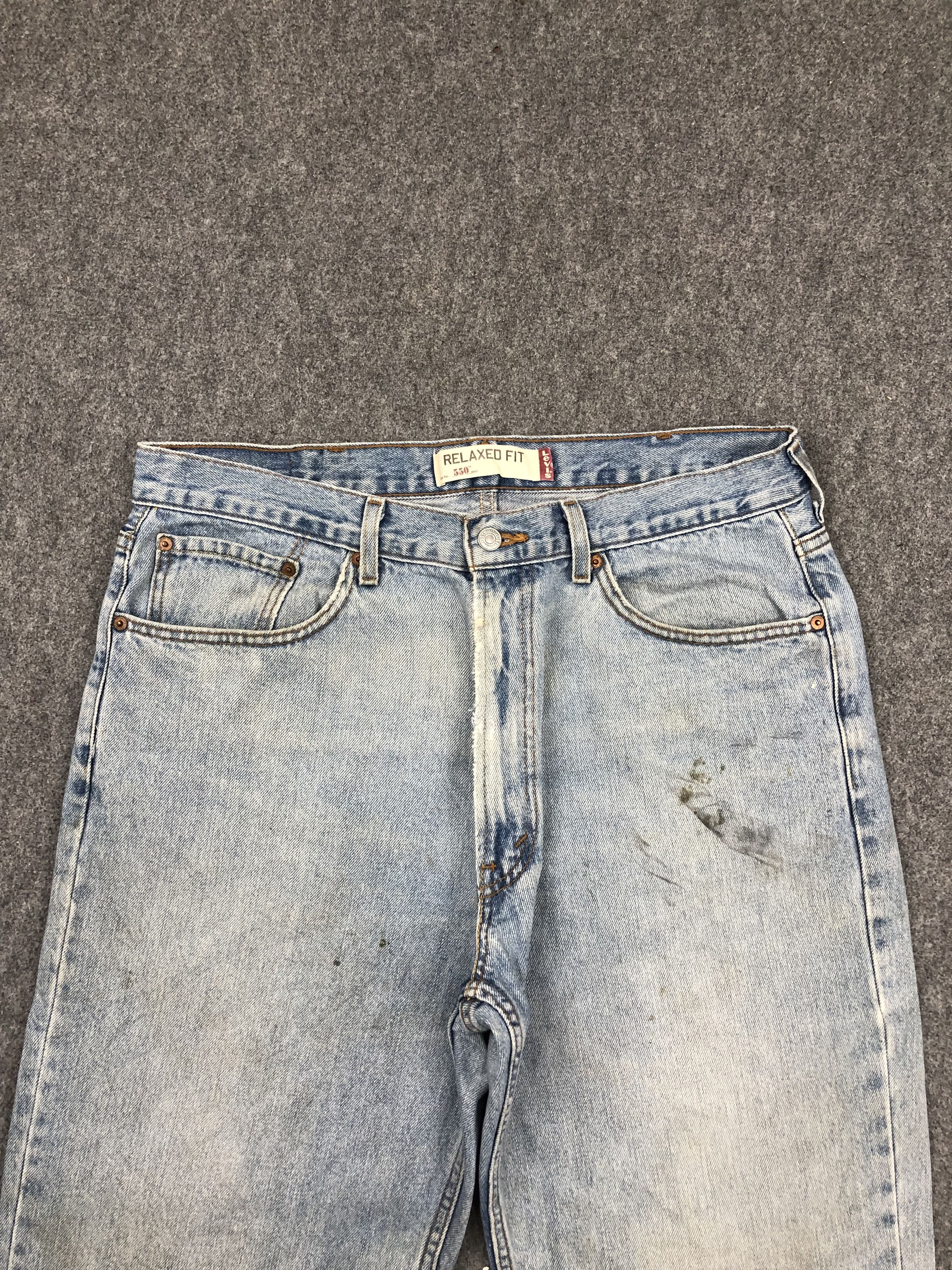 Levi's Vintage Levis 550 Light Wash Jeans DP1591 Size US 38 / EU 54 - 2 Thumbnail