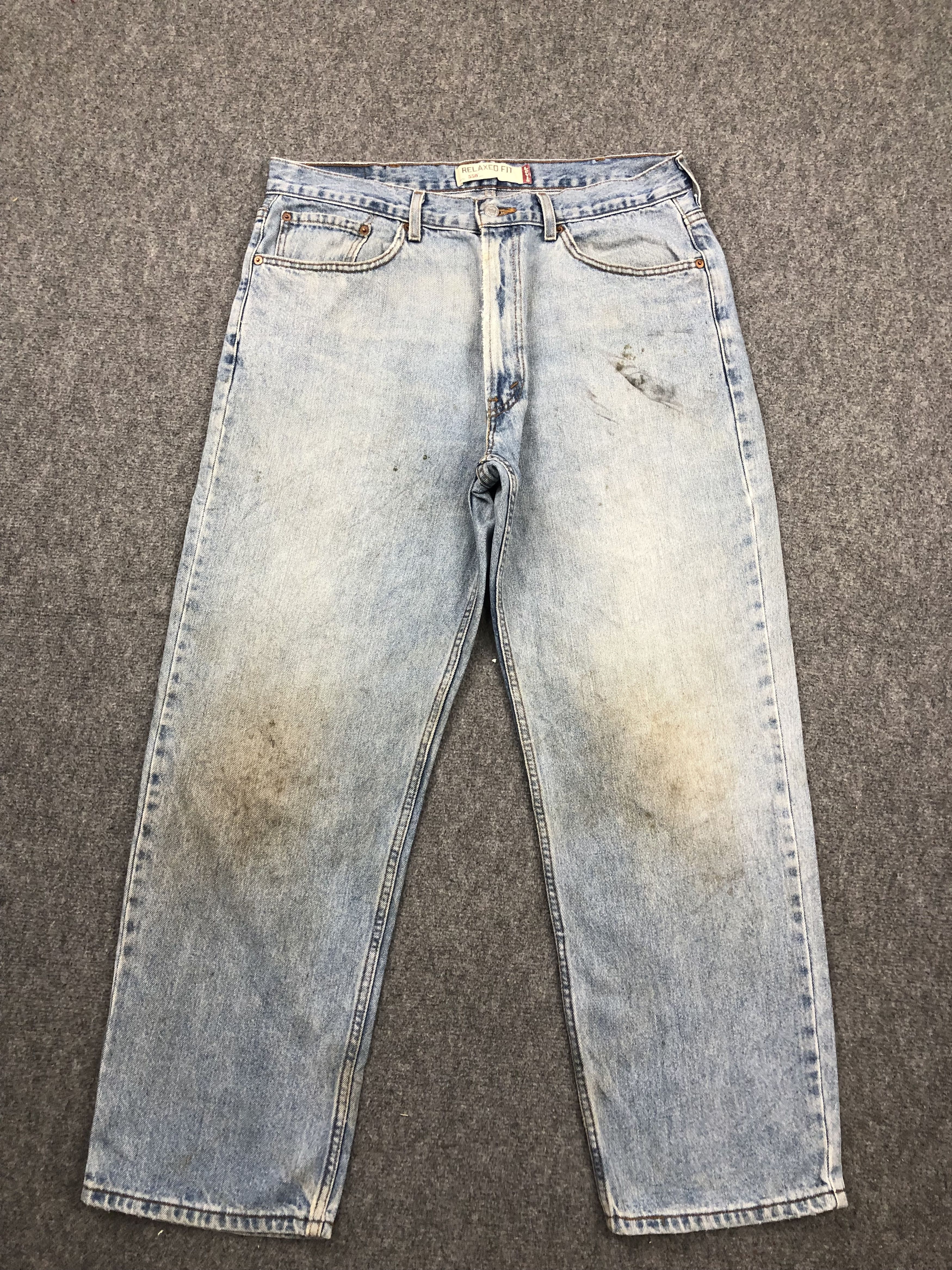 Levi's Vintage Levis 550 Light Wash Jeans DP1591 Size US 38 / EU 54 - 1 Thumbnail
