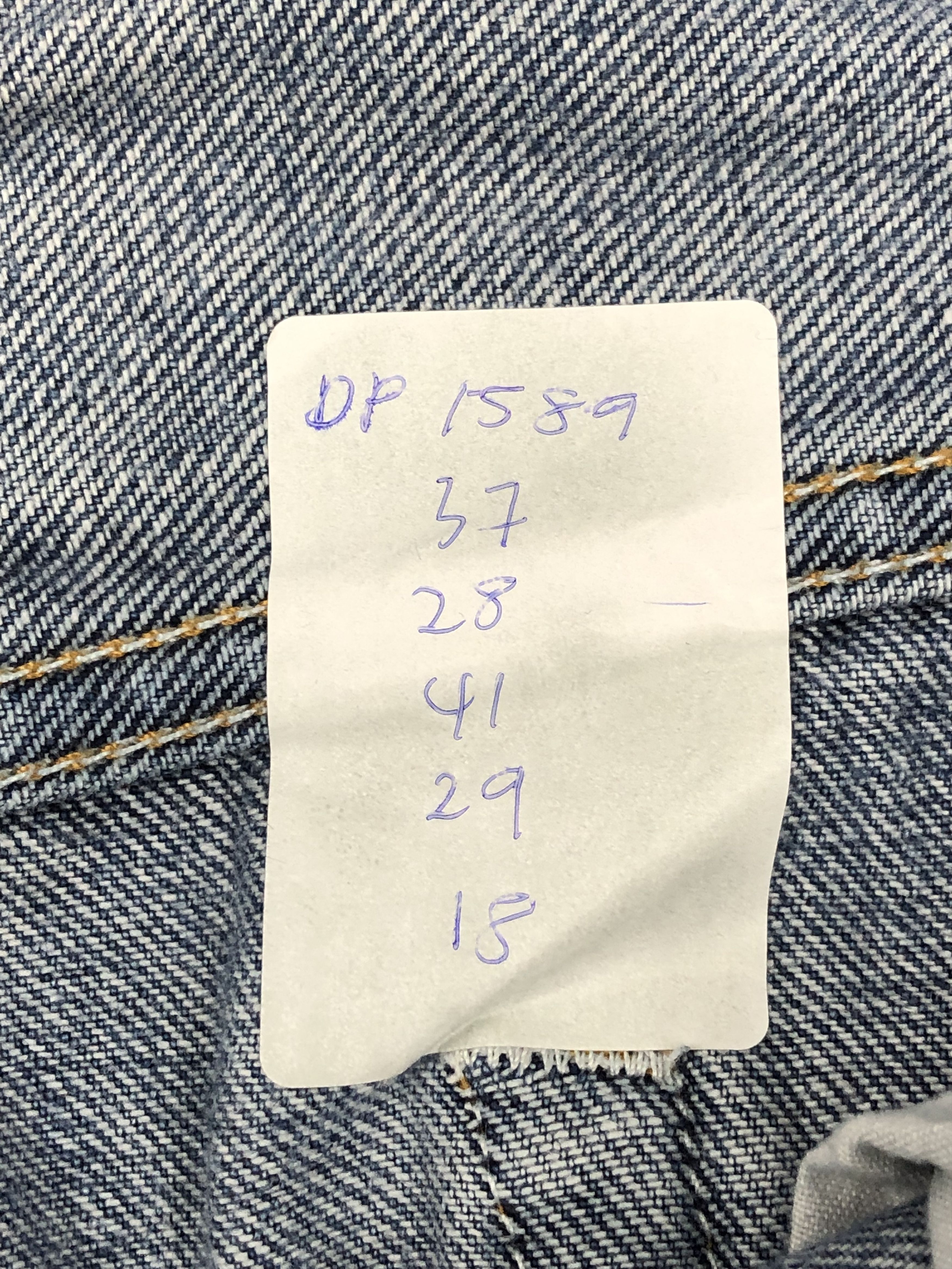 Levi's Vintage Levis 505 Faded Blue Jeans DP1589 Size US 37 - 13 Thumbnail