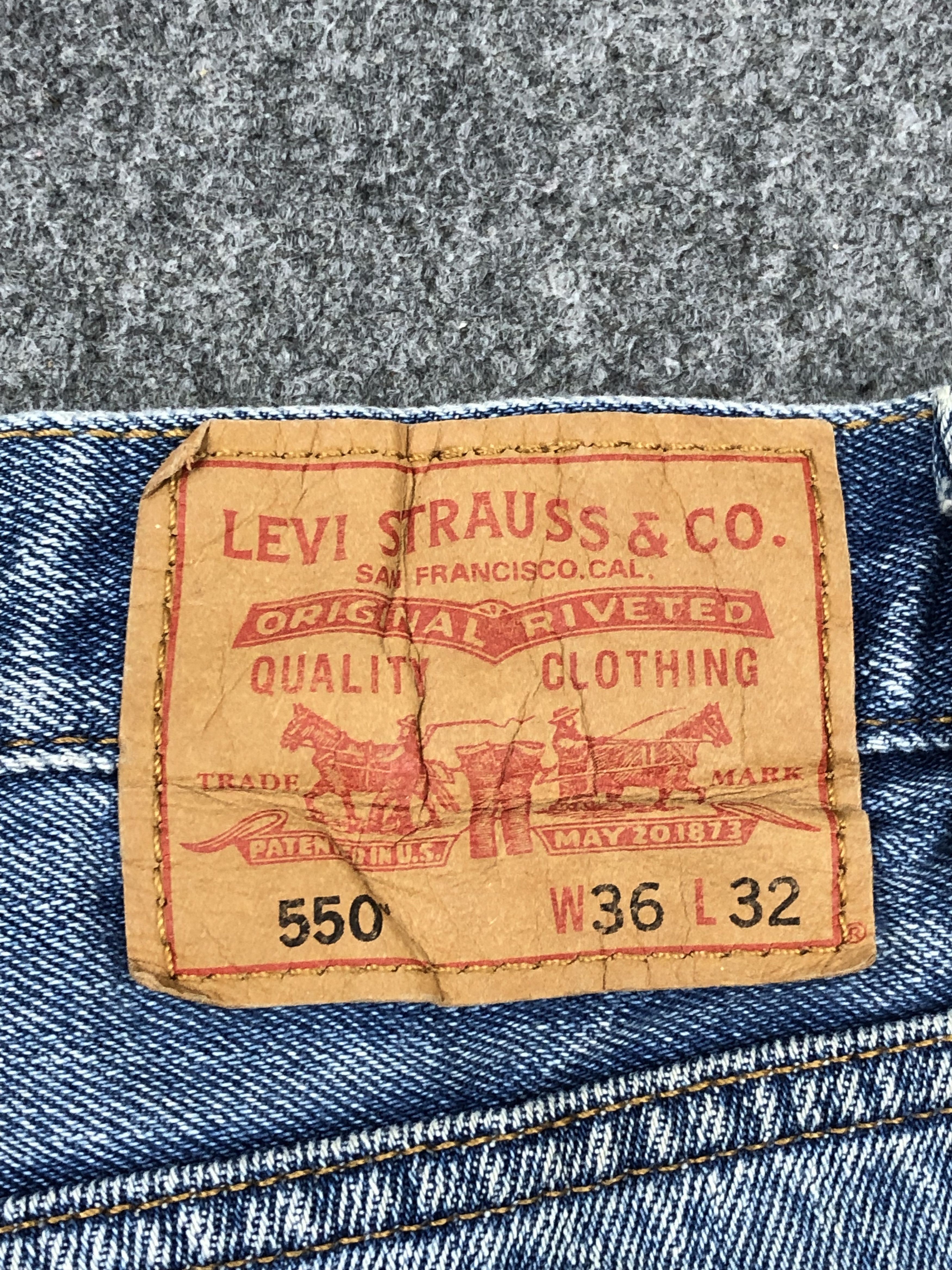 Levi's Vintage Levis 550 Denim DP1587 Size US 36 / EU 52 - 3 Thumbnail