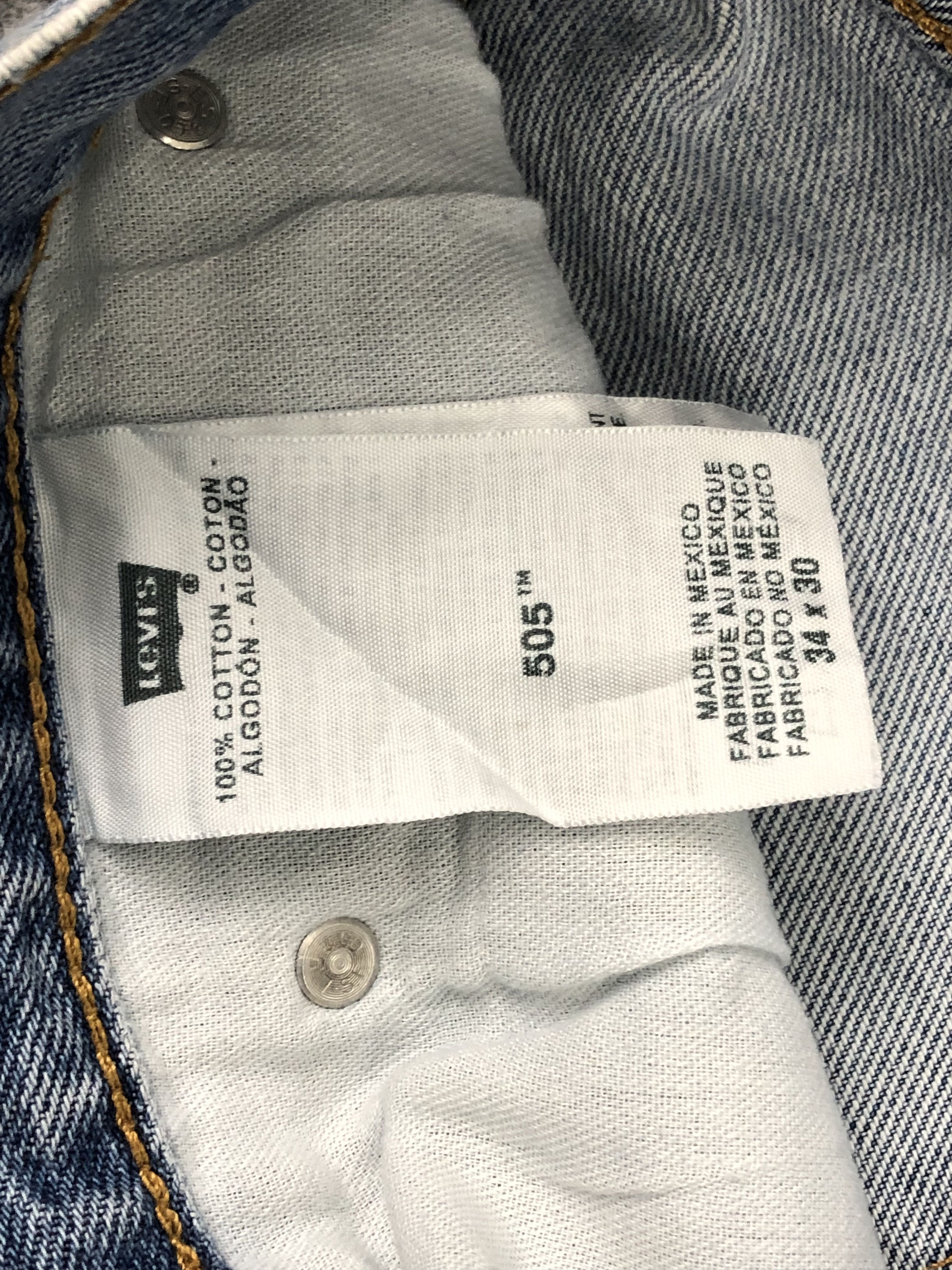 Levi's Vintage Levis 505 Light Wash Jeans DP1581 Size US 36 / EU 52 - 10 Thumbnail