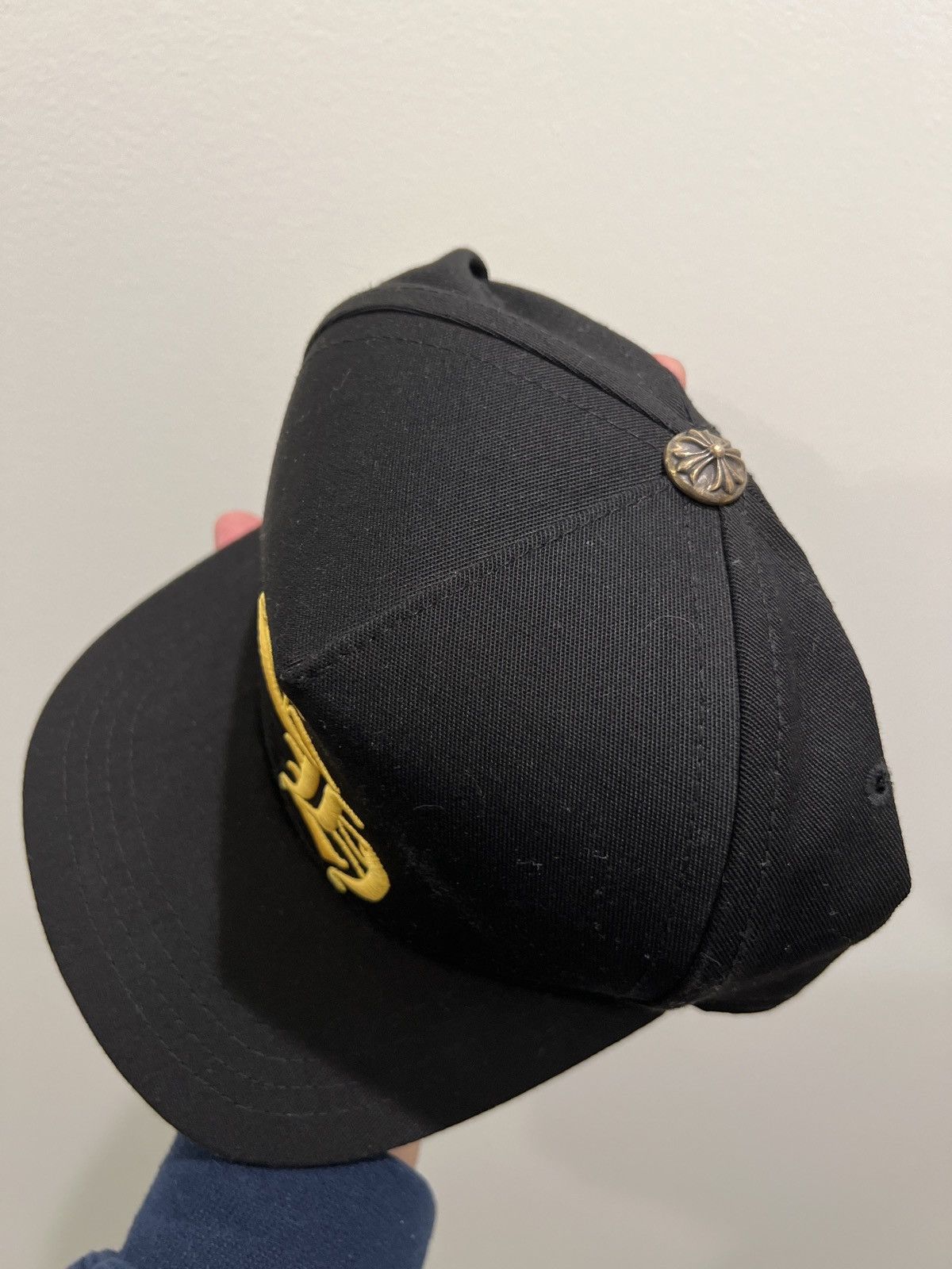 Chrome Hearts CH Black Yellow Baseball Hat