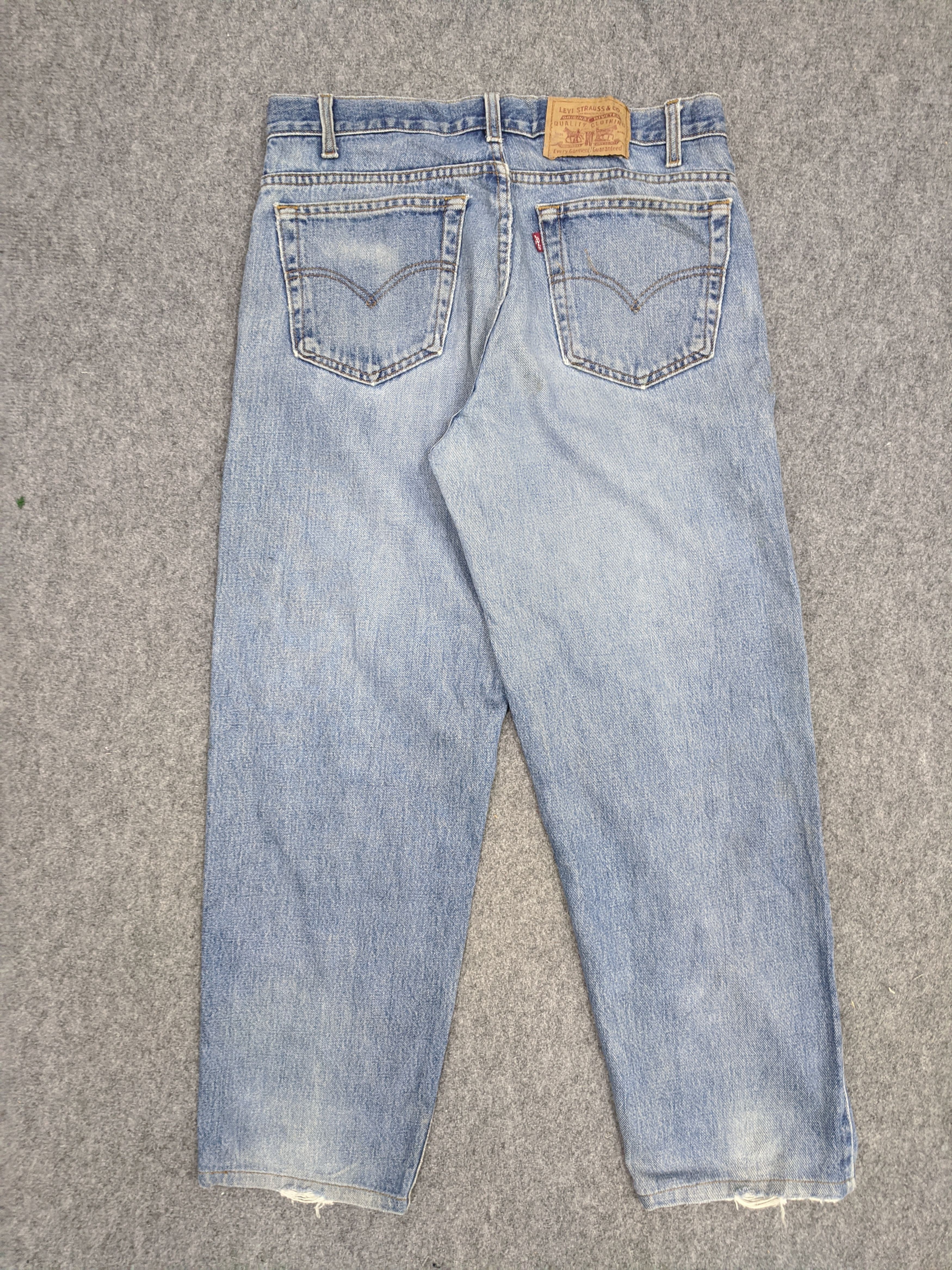 Levi's Vintage 90s Levis 550 Lightwash Jeans DP0844 Size US 35 - 3 Thumbnail